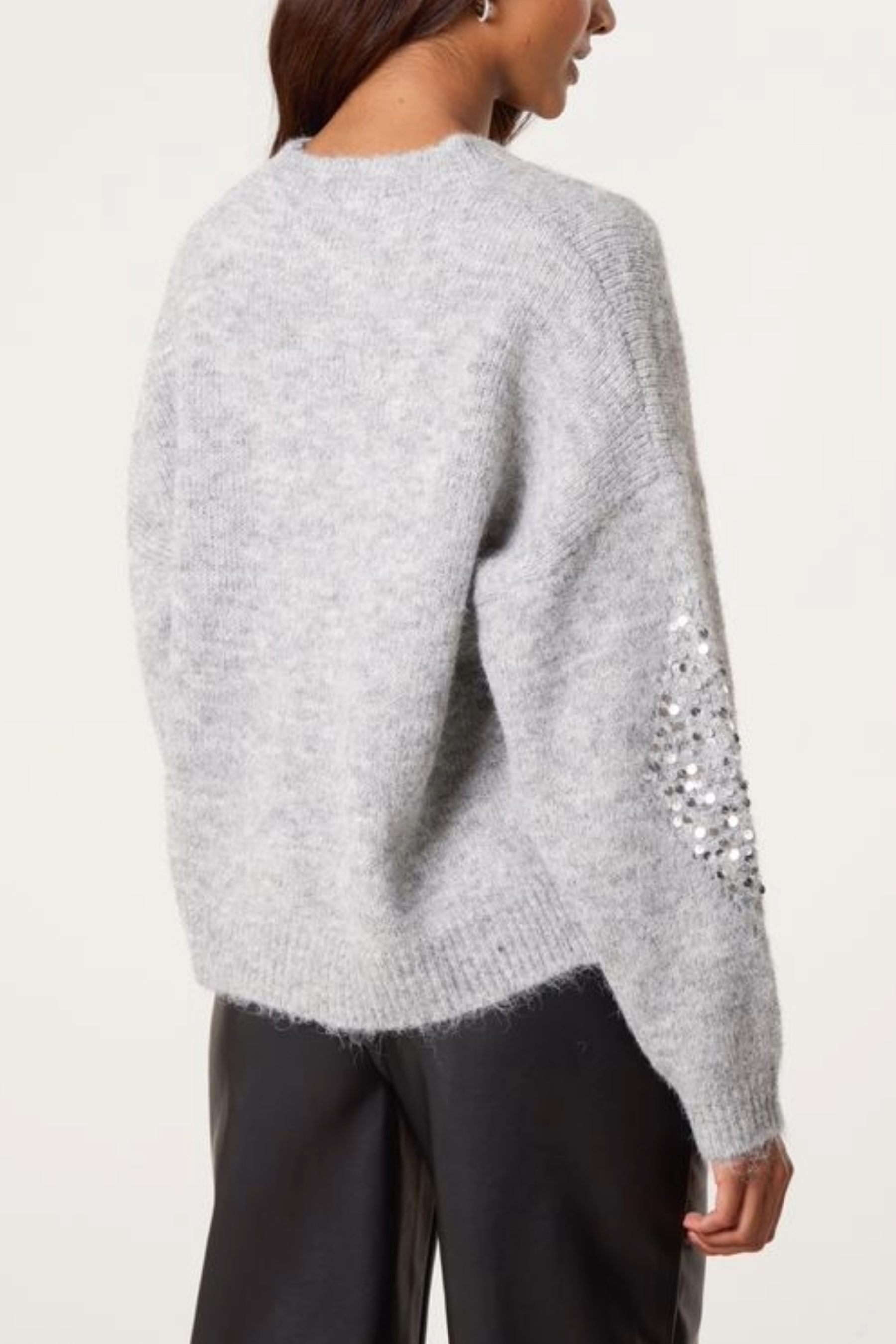 Sequin Diamond Knit Jumper