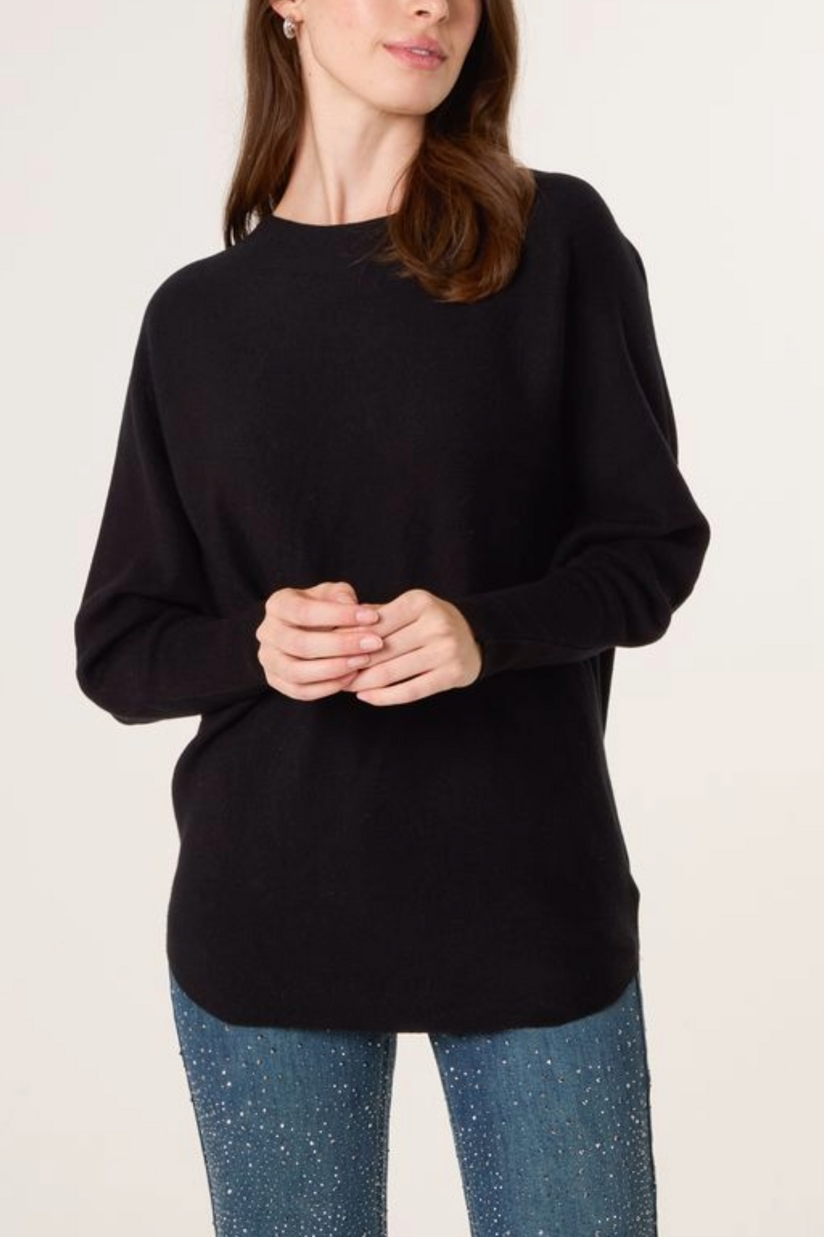 Diamante Butterfly Back Knit Jumper