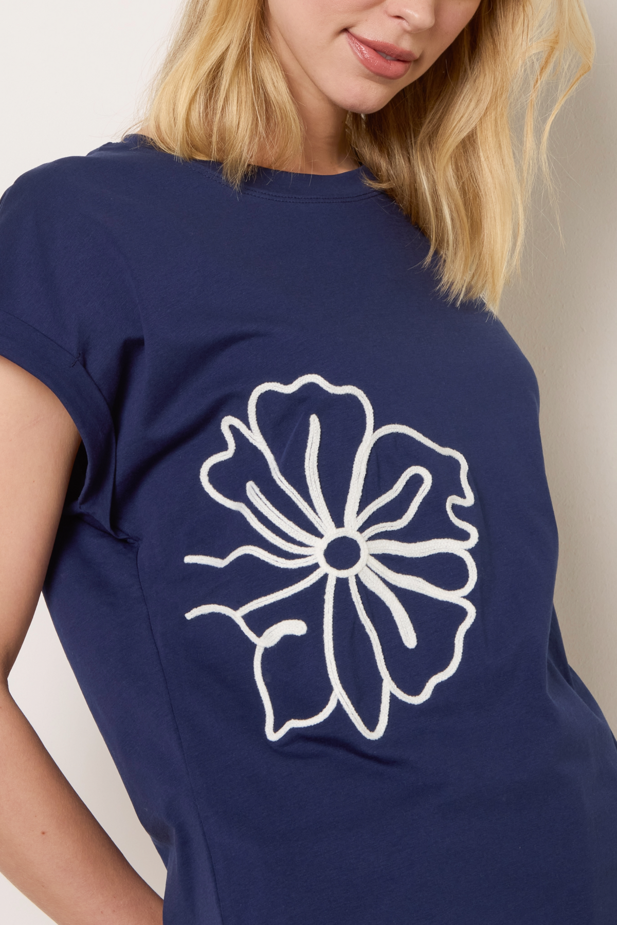 Flower Embroidery T-Shirt