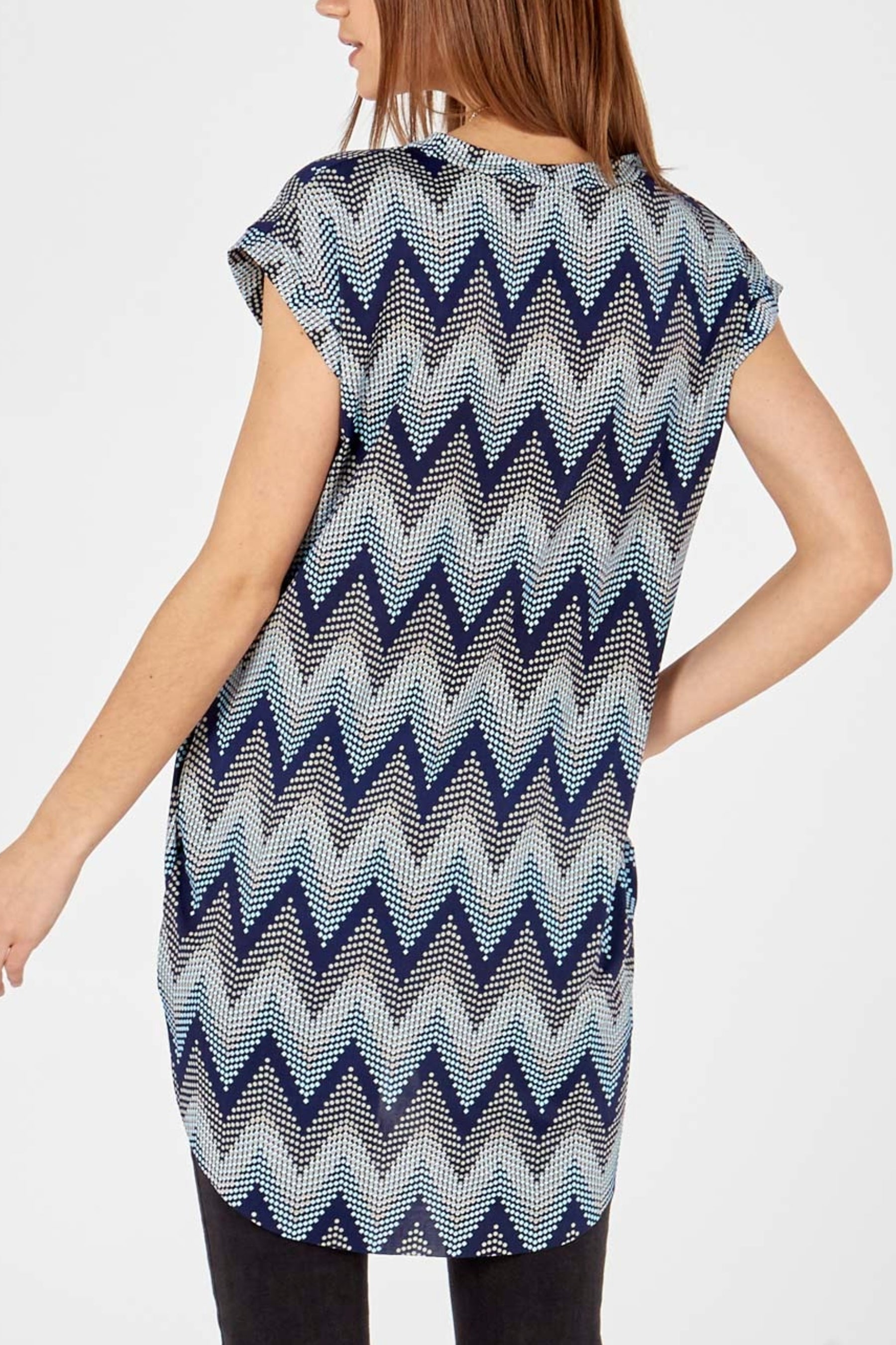Aztec Print Oversized Necklace Top