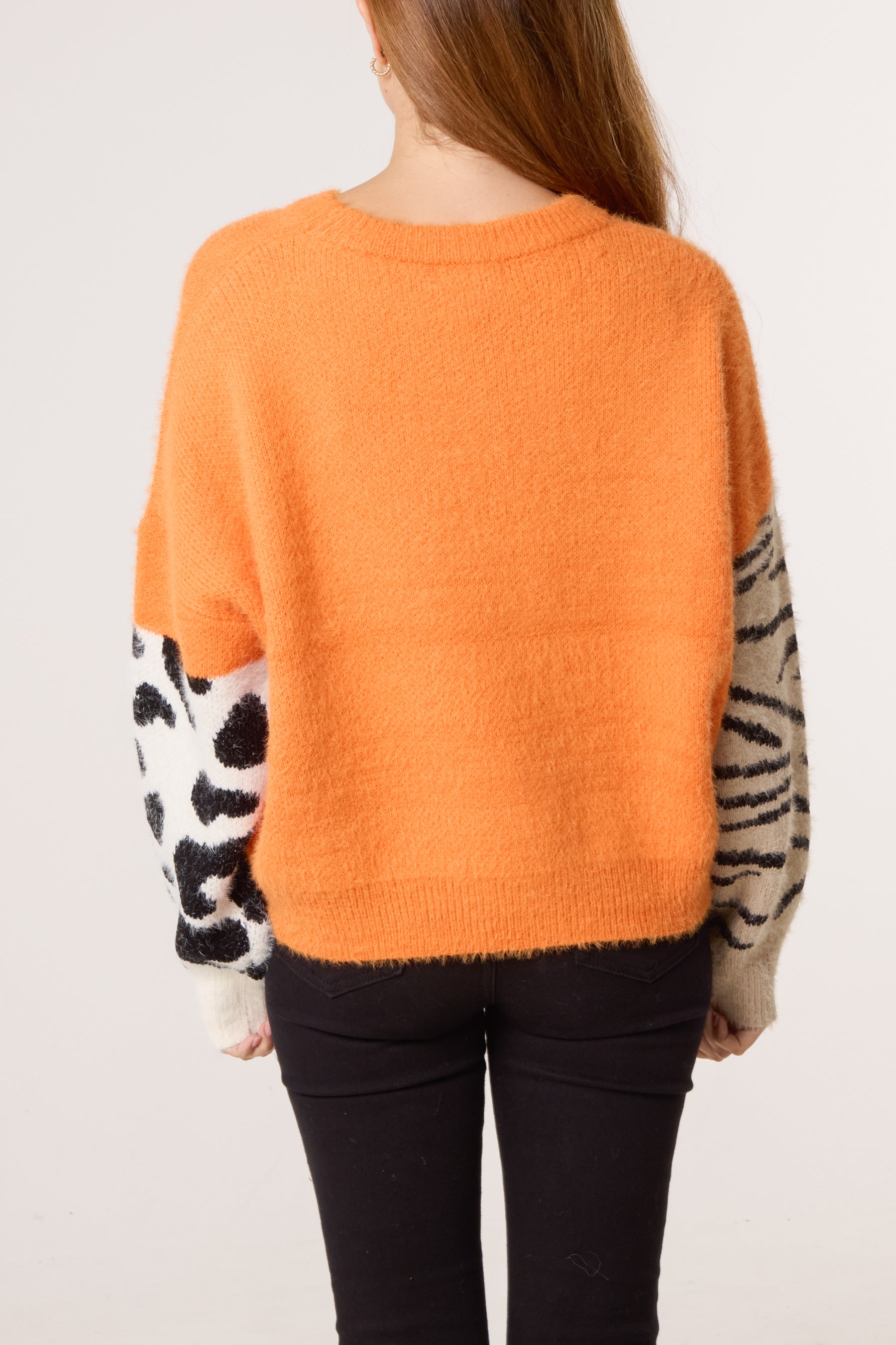 Multi Animal Design Knit Jumper