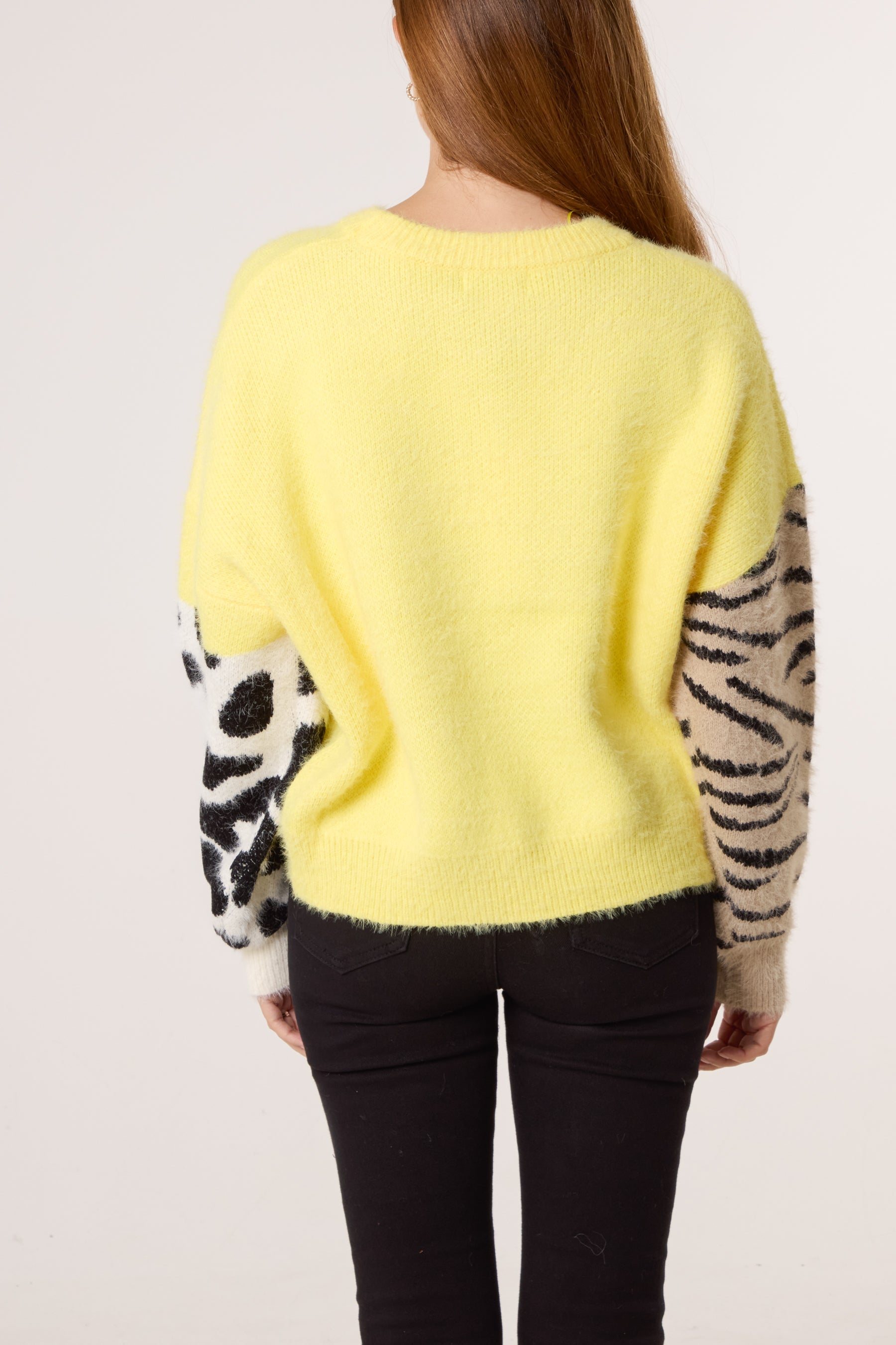 Multi Animal Design Knit Jumper