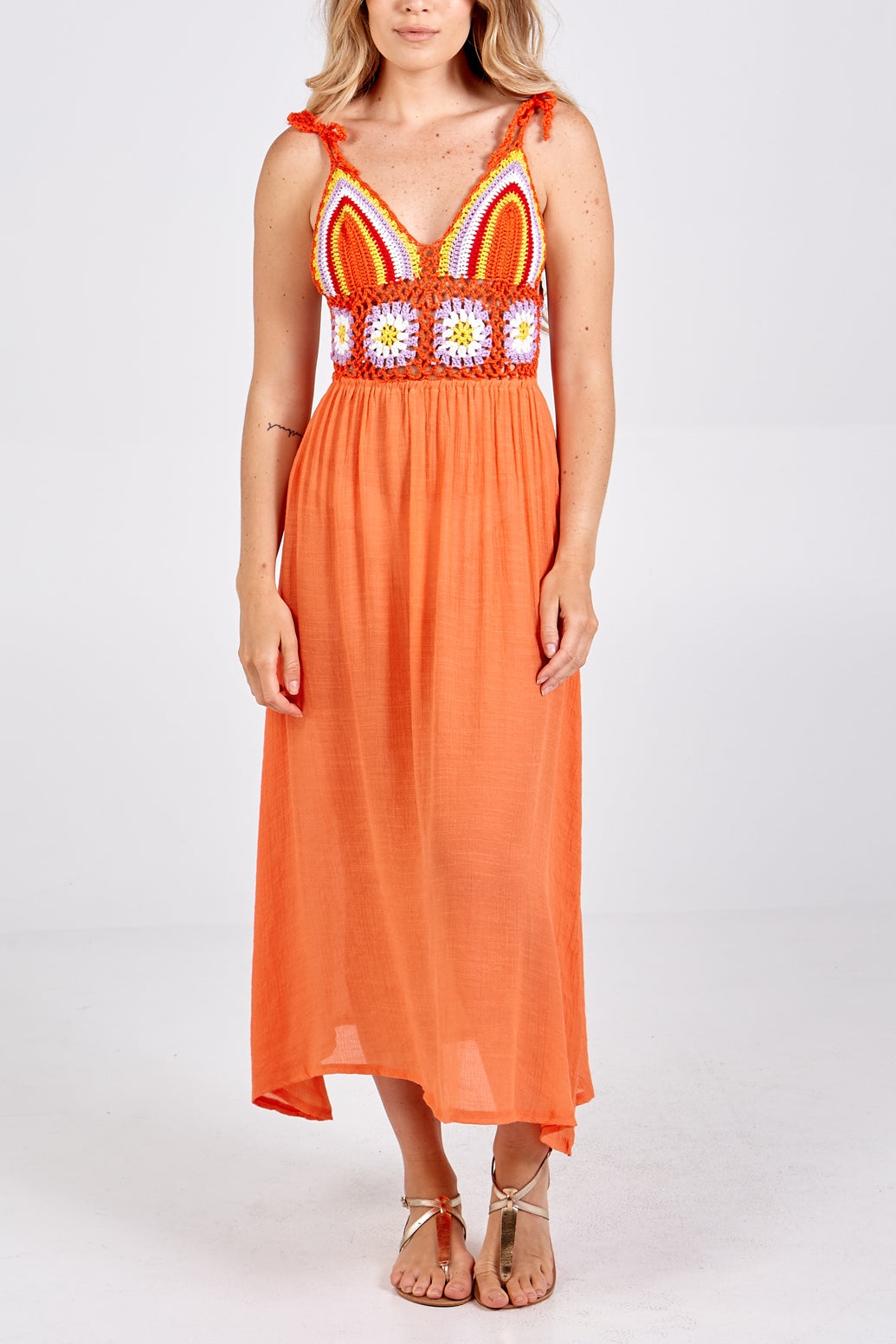 Crochet Cami Maxi Dress