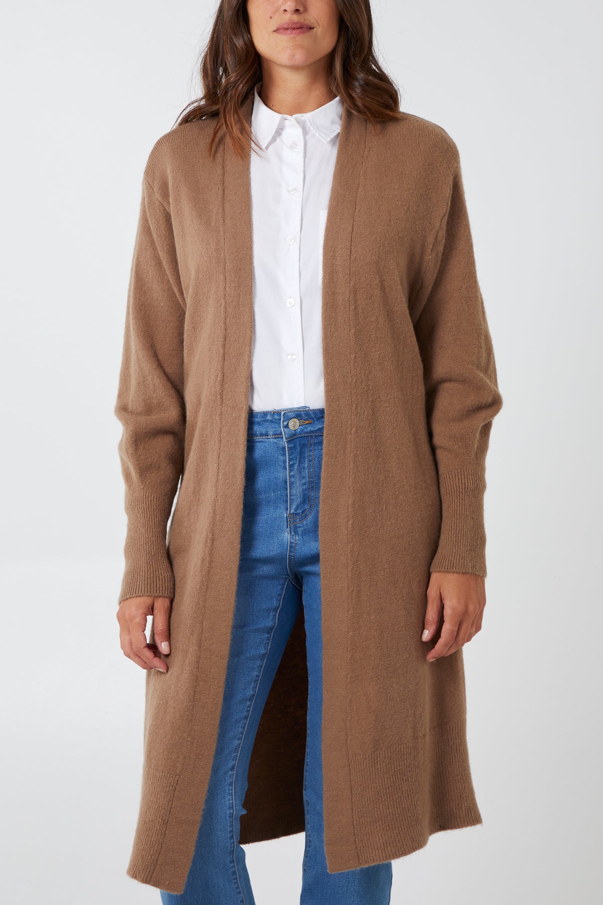 Open Front Longline Cardigan
