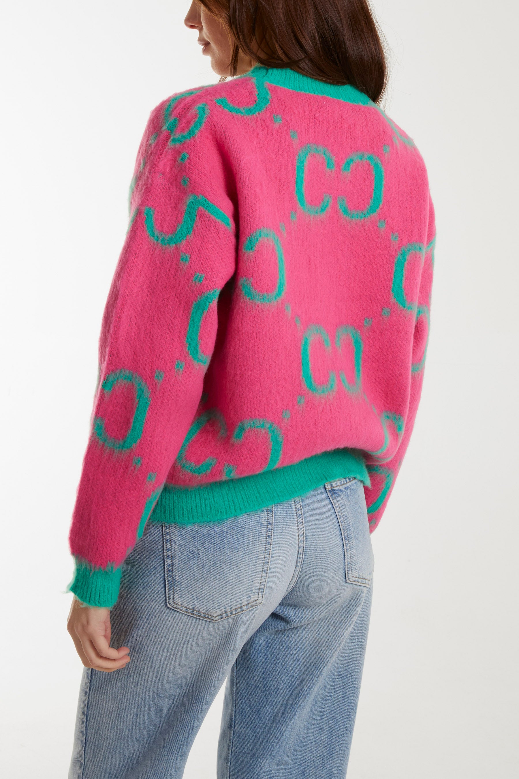 Monogram Short Hair Detail Jumper