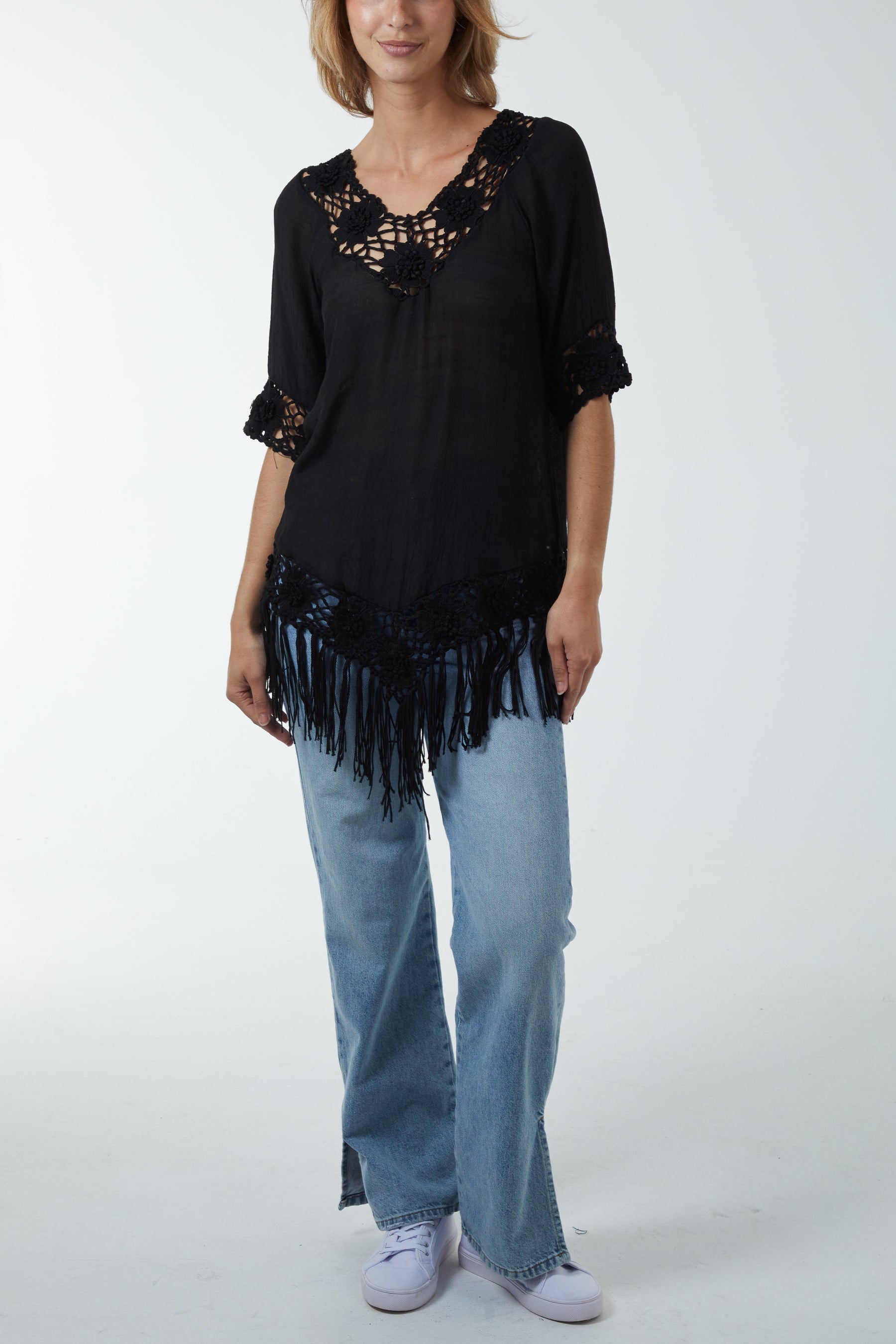 Crochet Detail Tunic