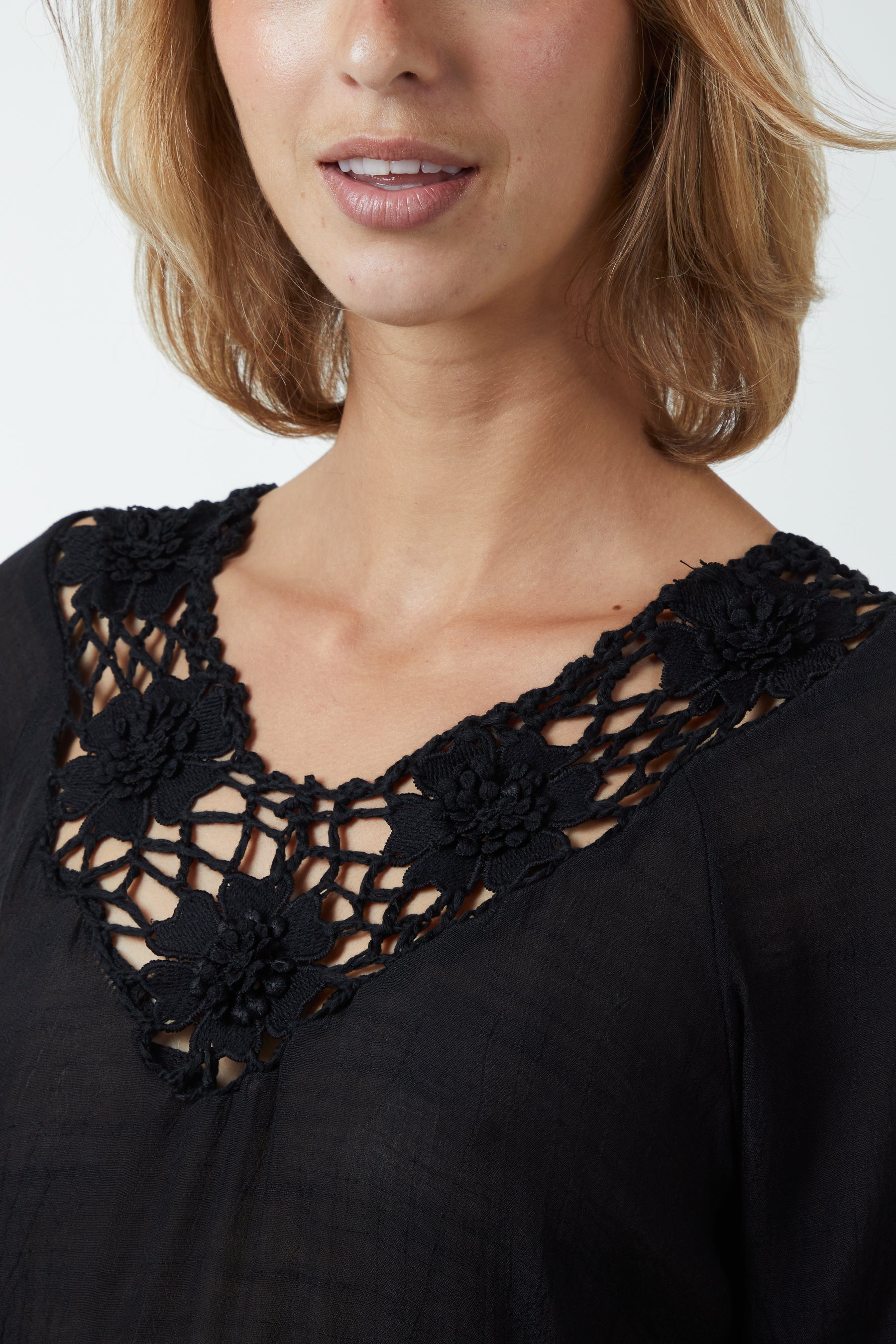 Crochet Detail Tunic