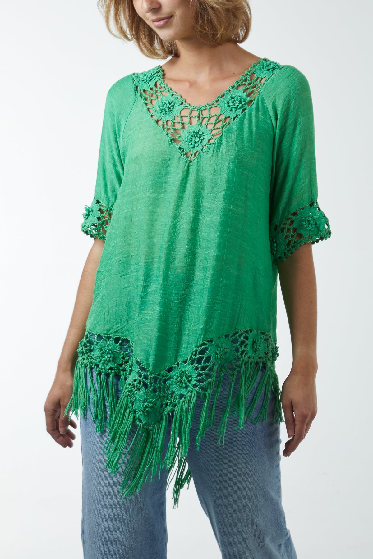 Crochet Detail Tunic