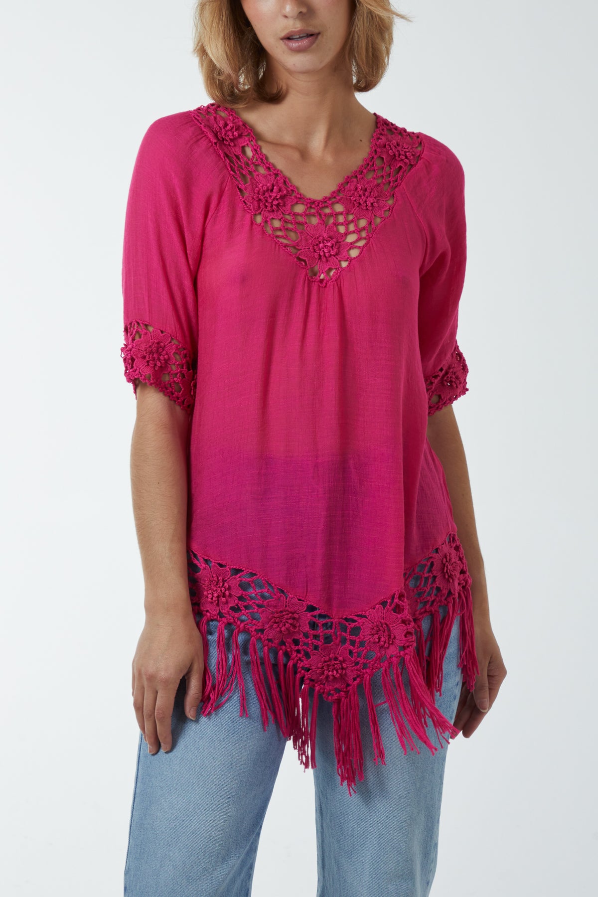 Crochet Detail Tunic