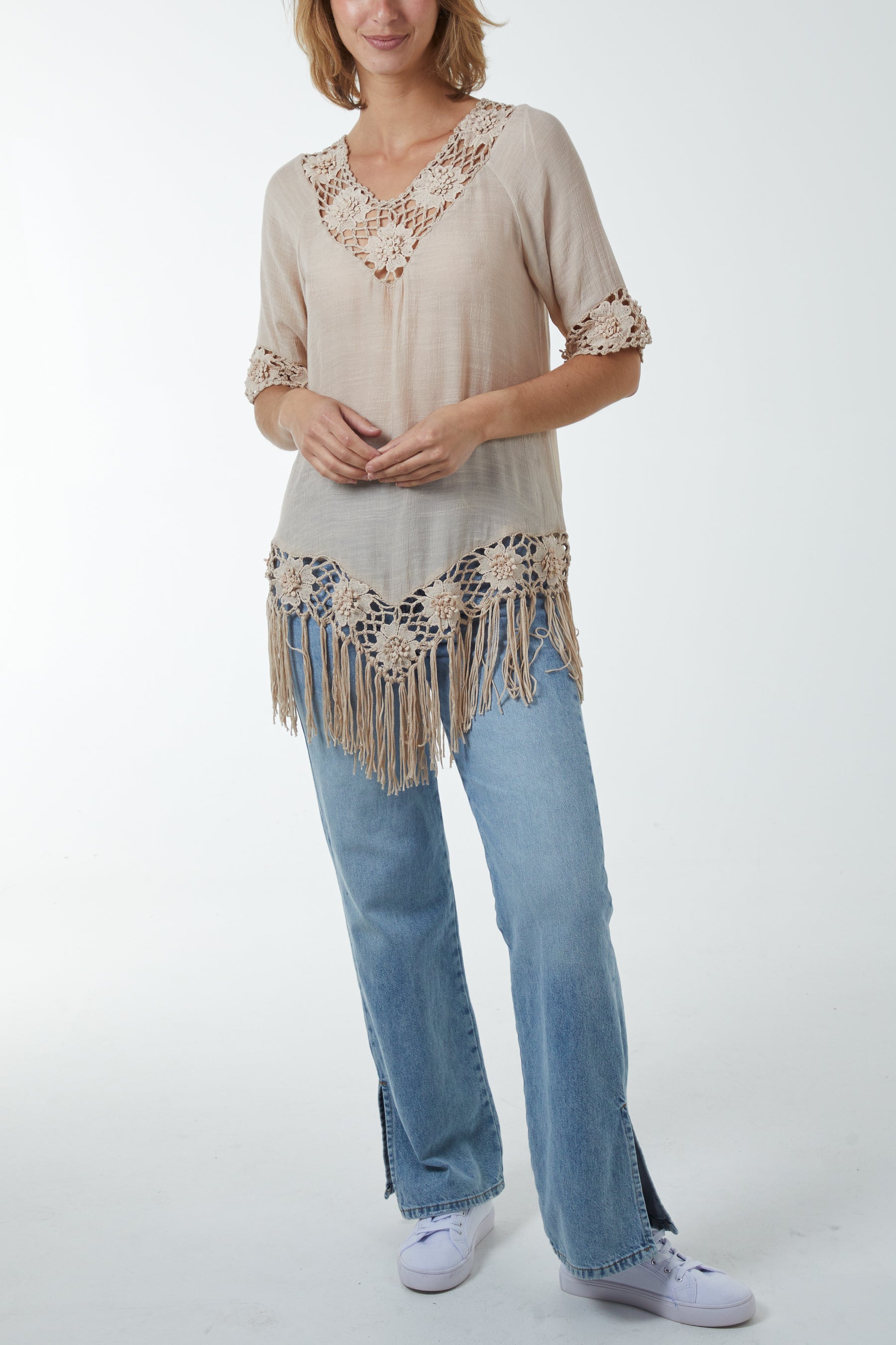 Crochet Detail Tunic