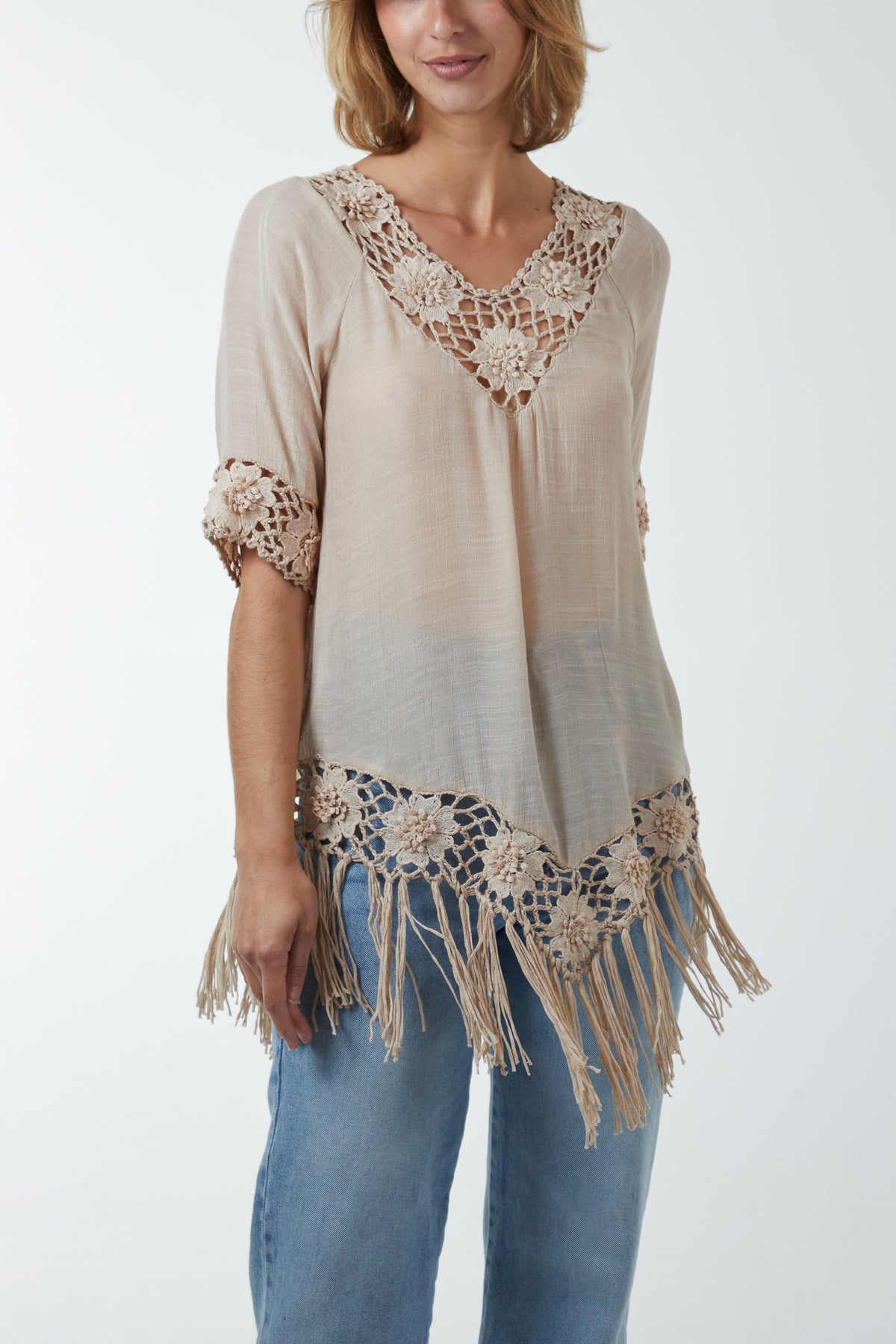 Crochet Detail Tunic