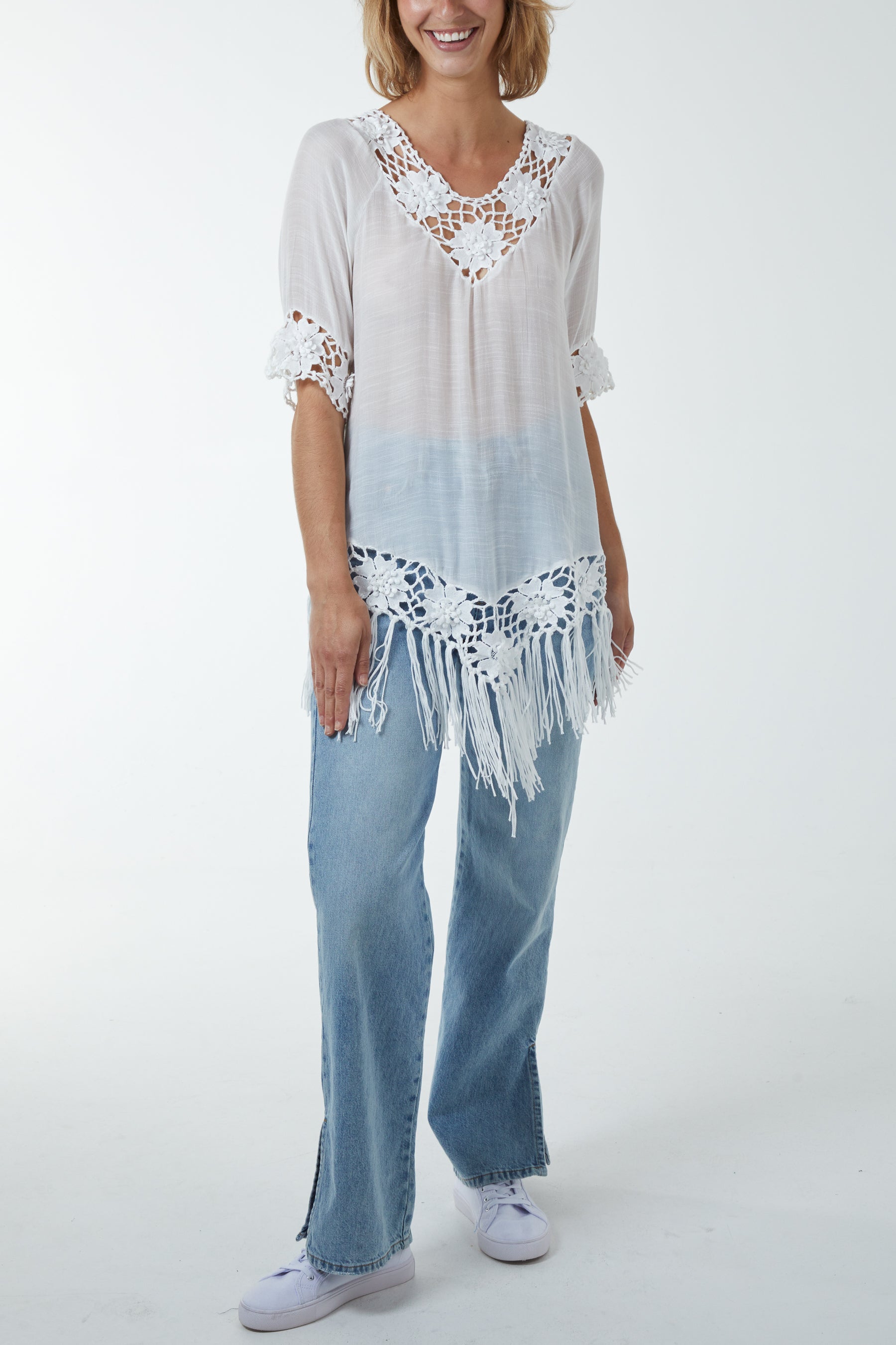 Crochet Detail Tunic