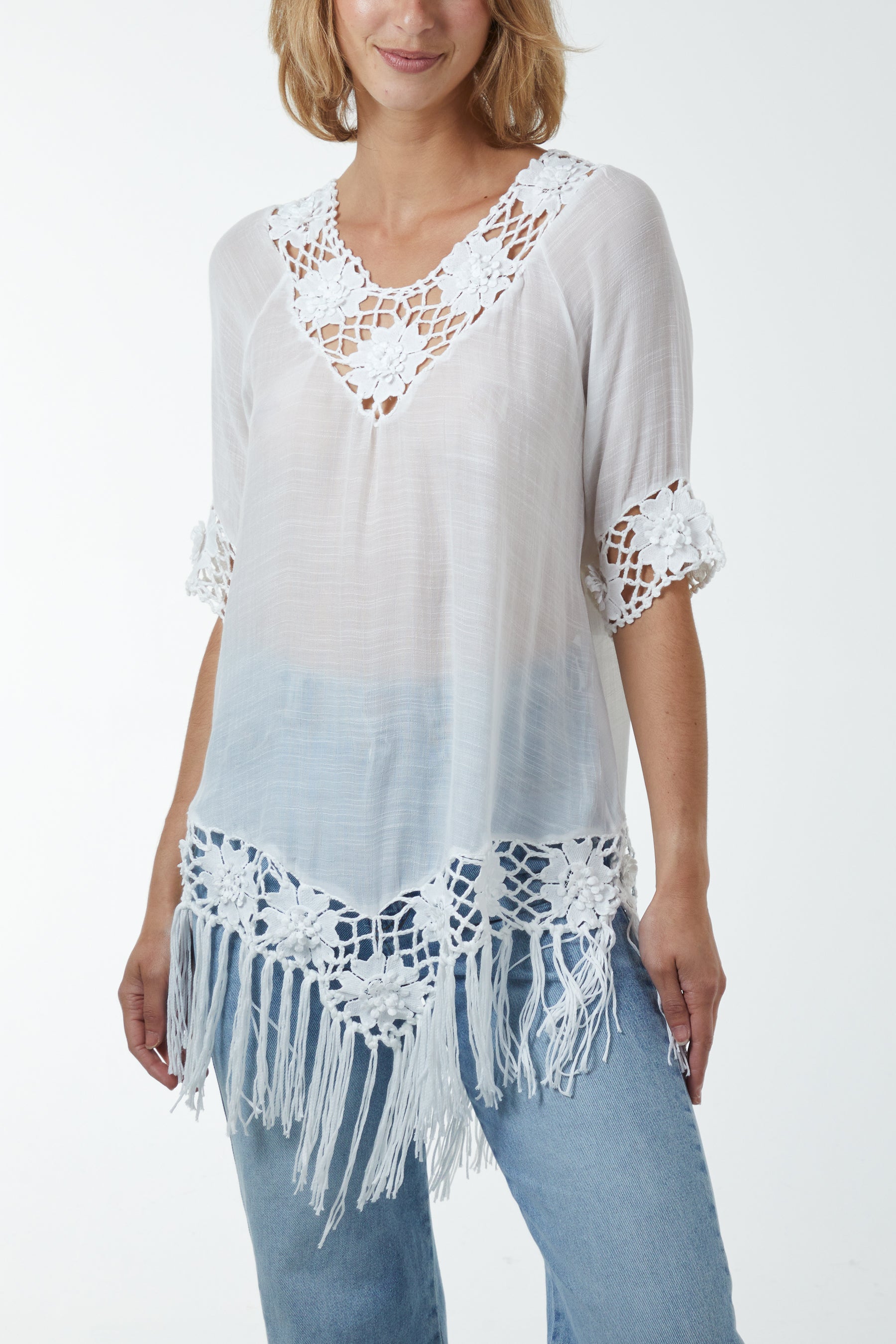 Crochet Detail Tunic