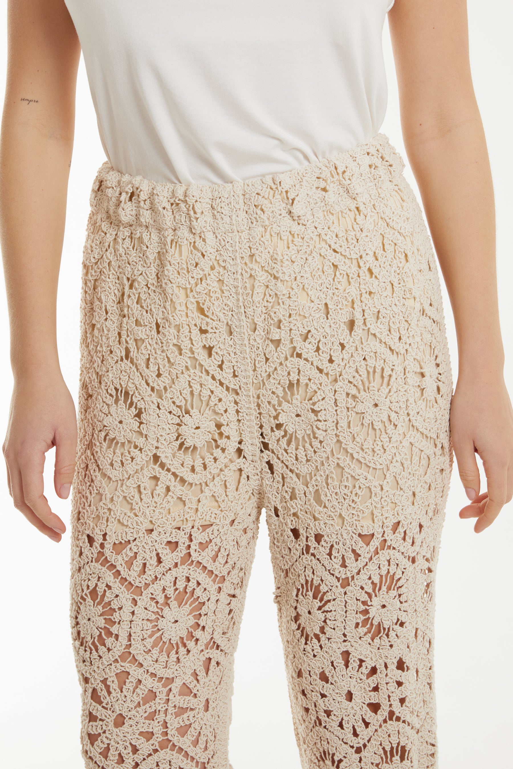 Geometric Crochet Trousers