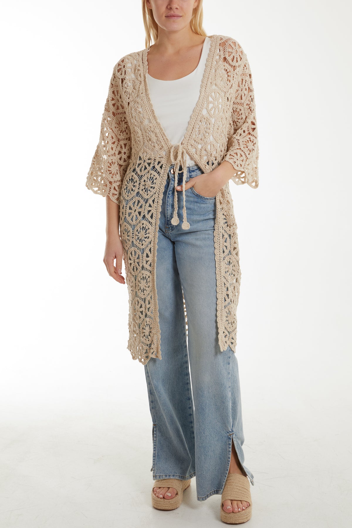 Geometric Crochet Cardigan