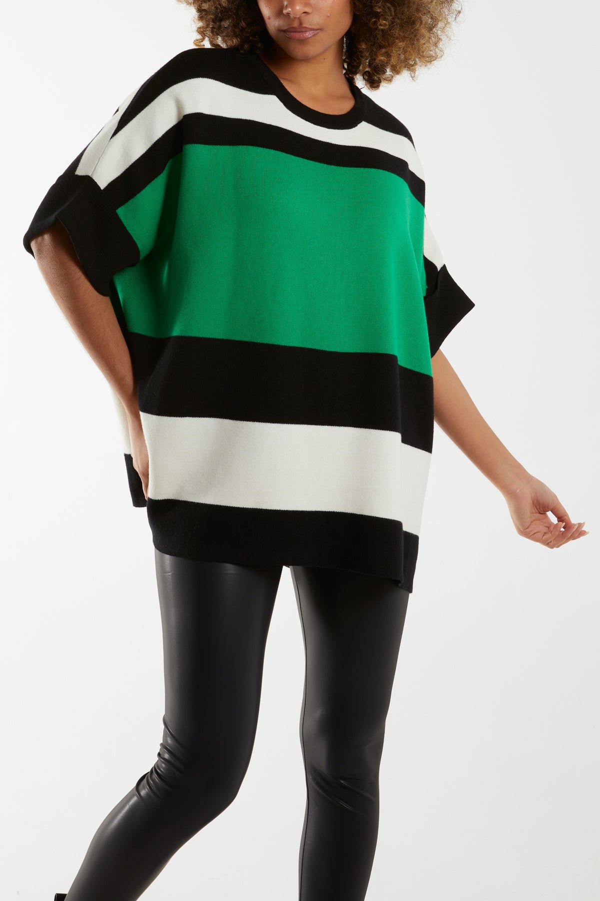 Colour Block Boxy Jumper