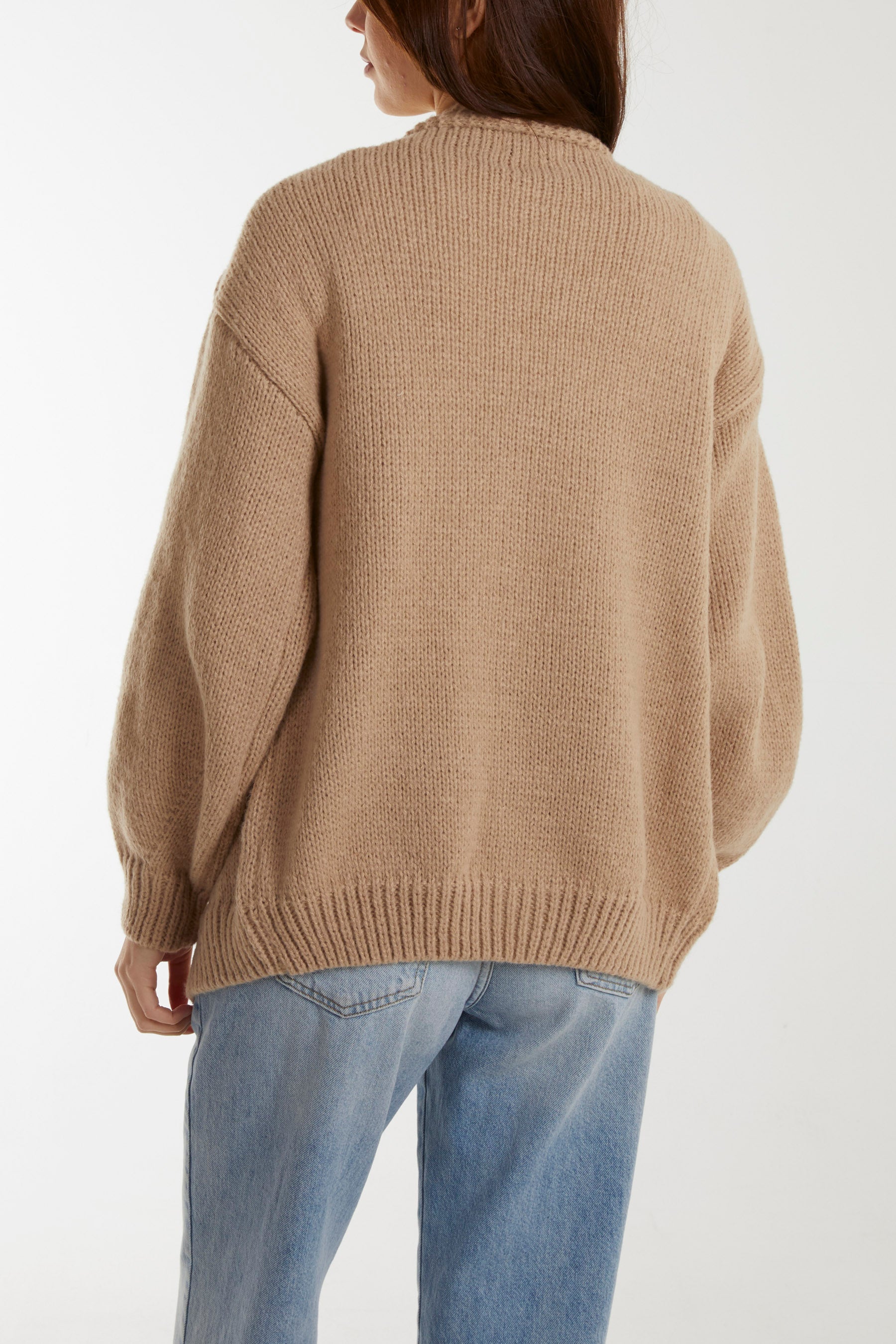 Flocking Daisy Open Knit Cardigan