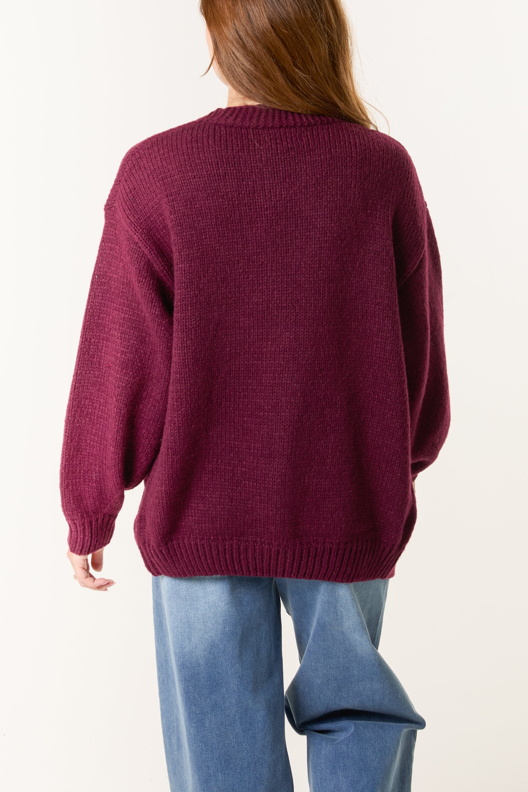 Daisy Flocking Flower Knit Cardigan
