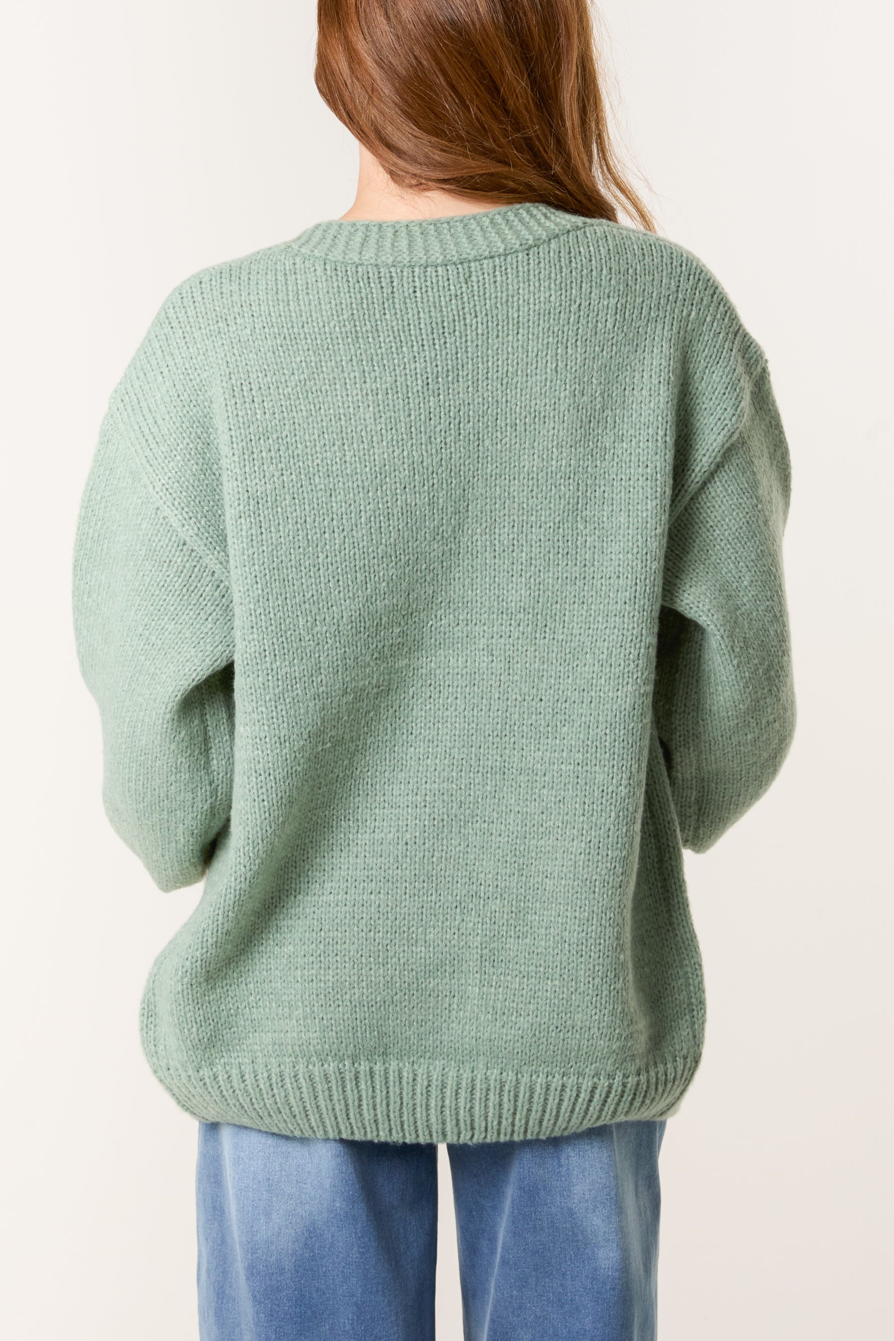 Daisy Large Flower Knit Cardigan