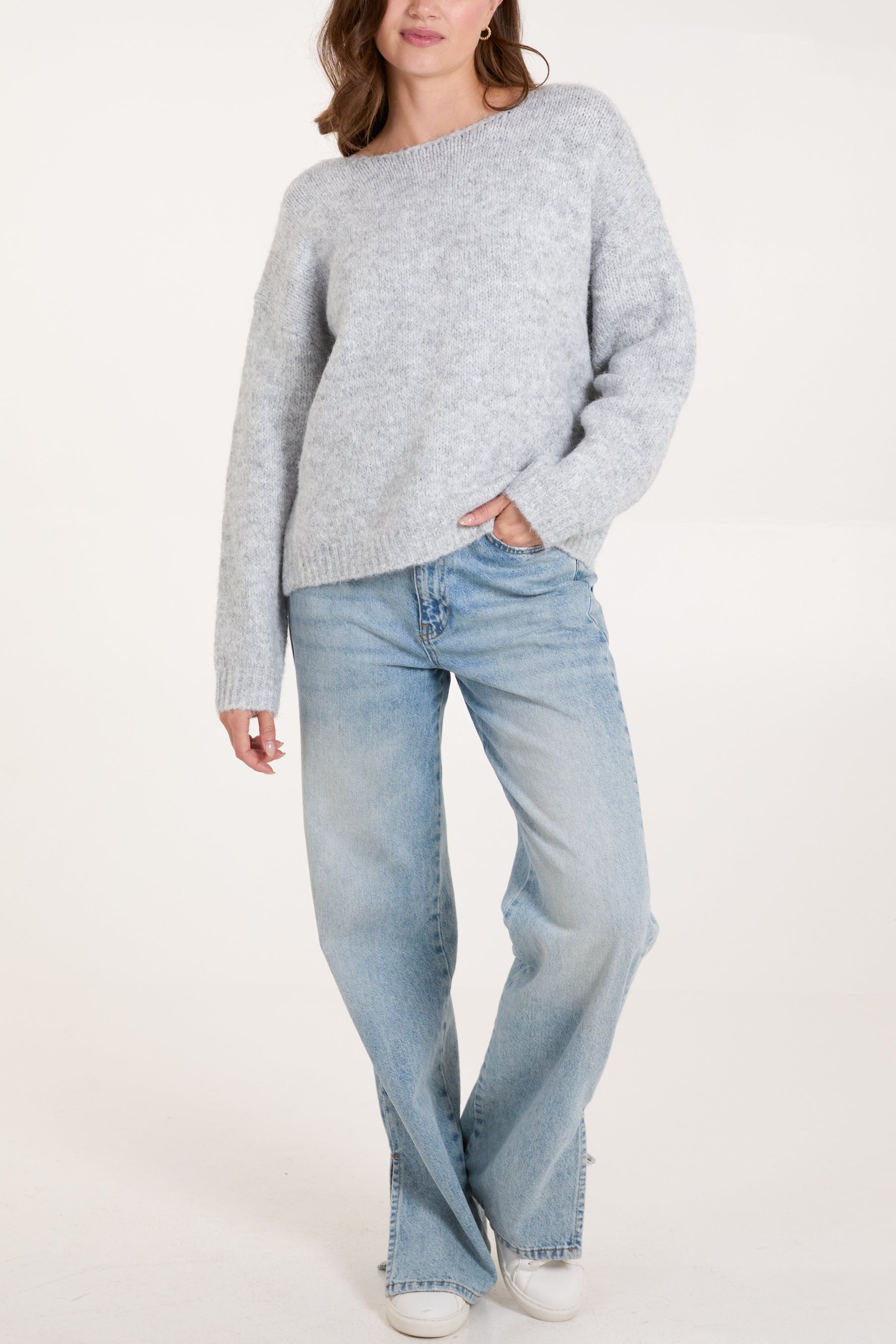 Sequin Bow Back Jumper/Cardigan