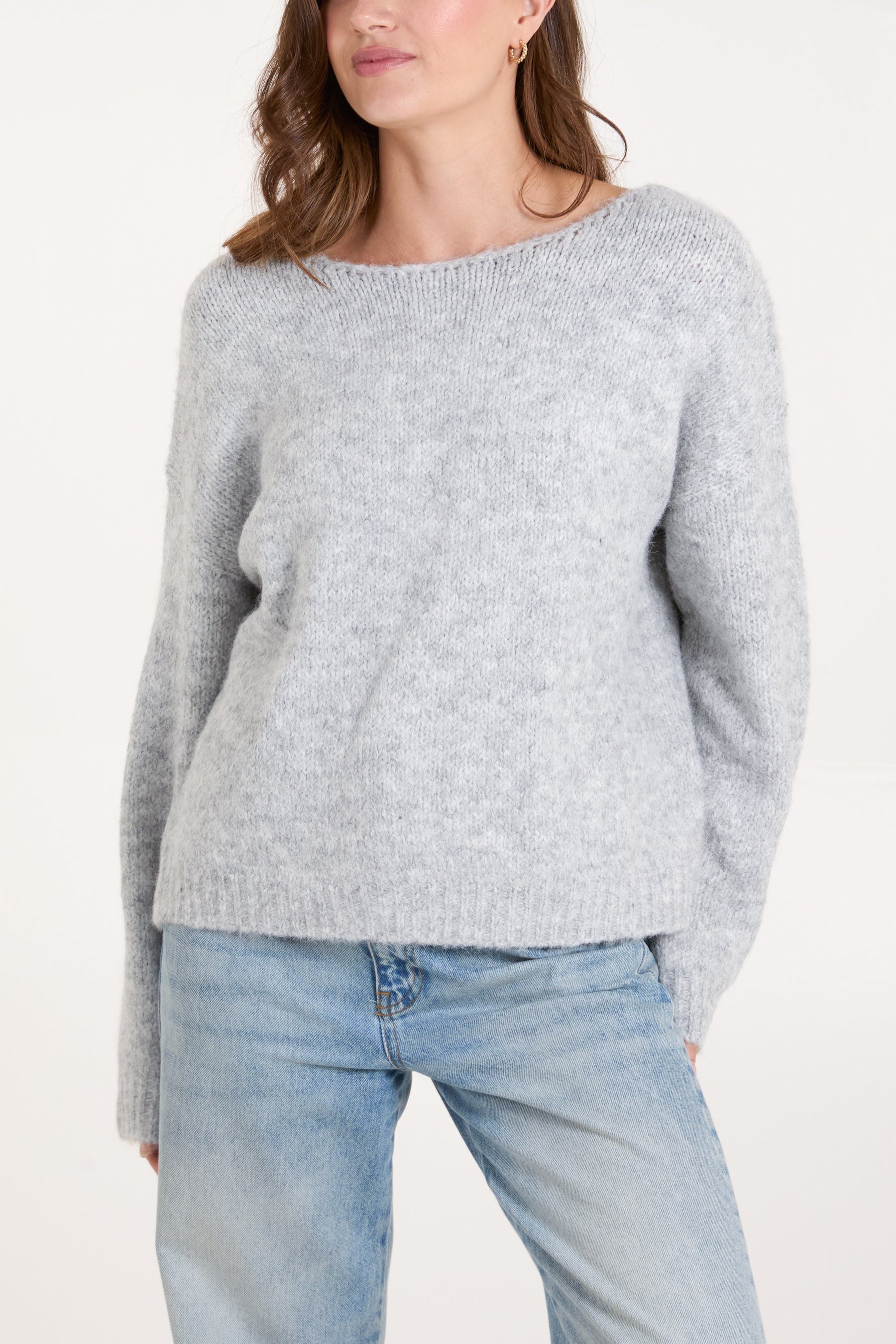 Sequin Bow Back Jumper/Cardigan