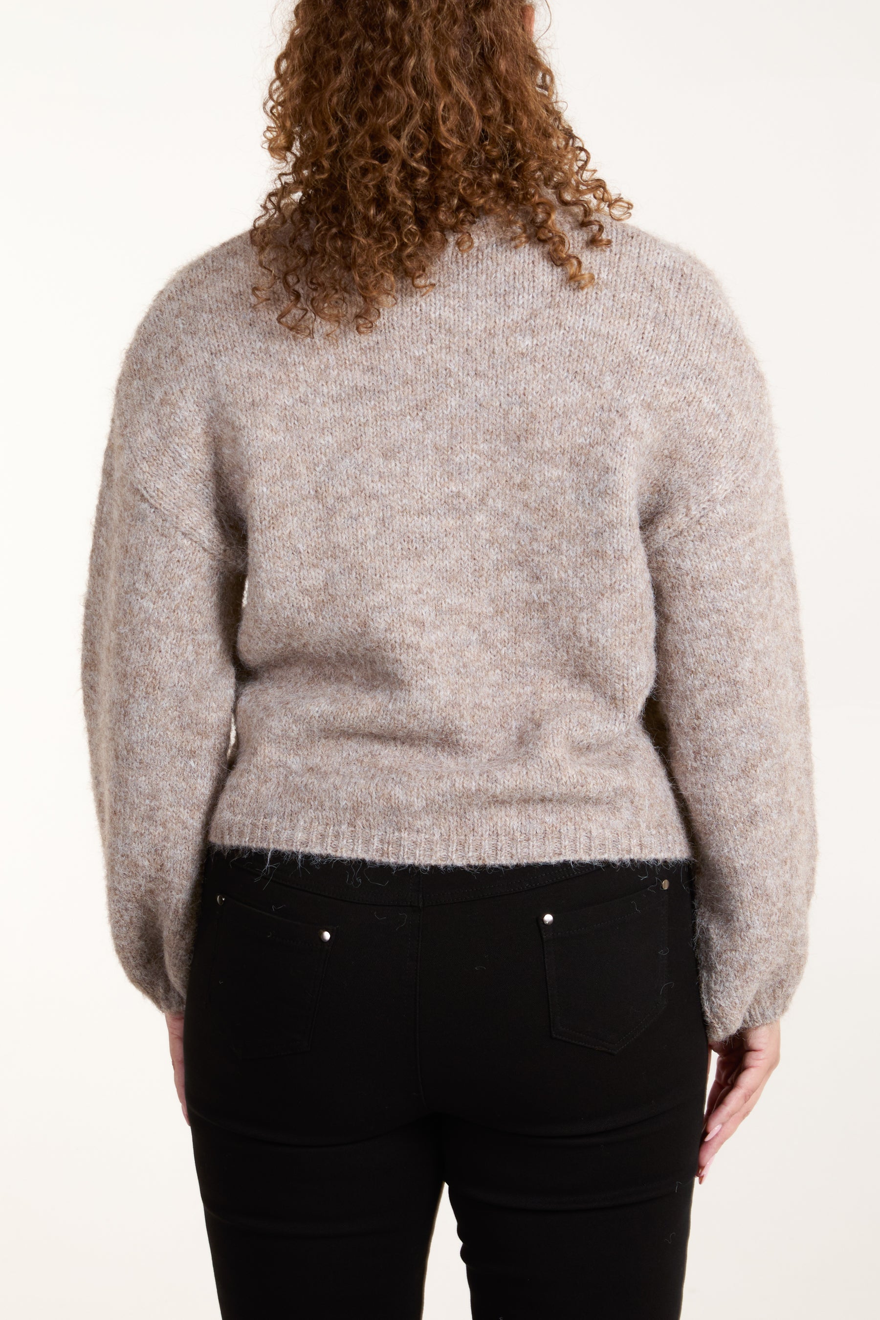 Pearl & Diamante Bow Knit Jumper