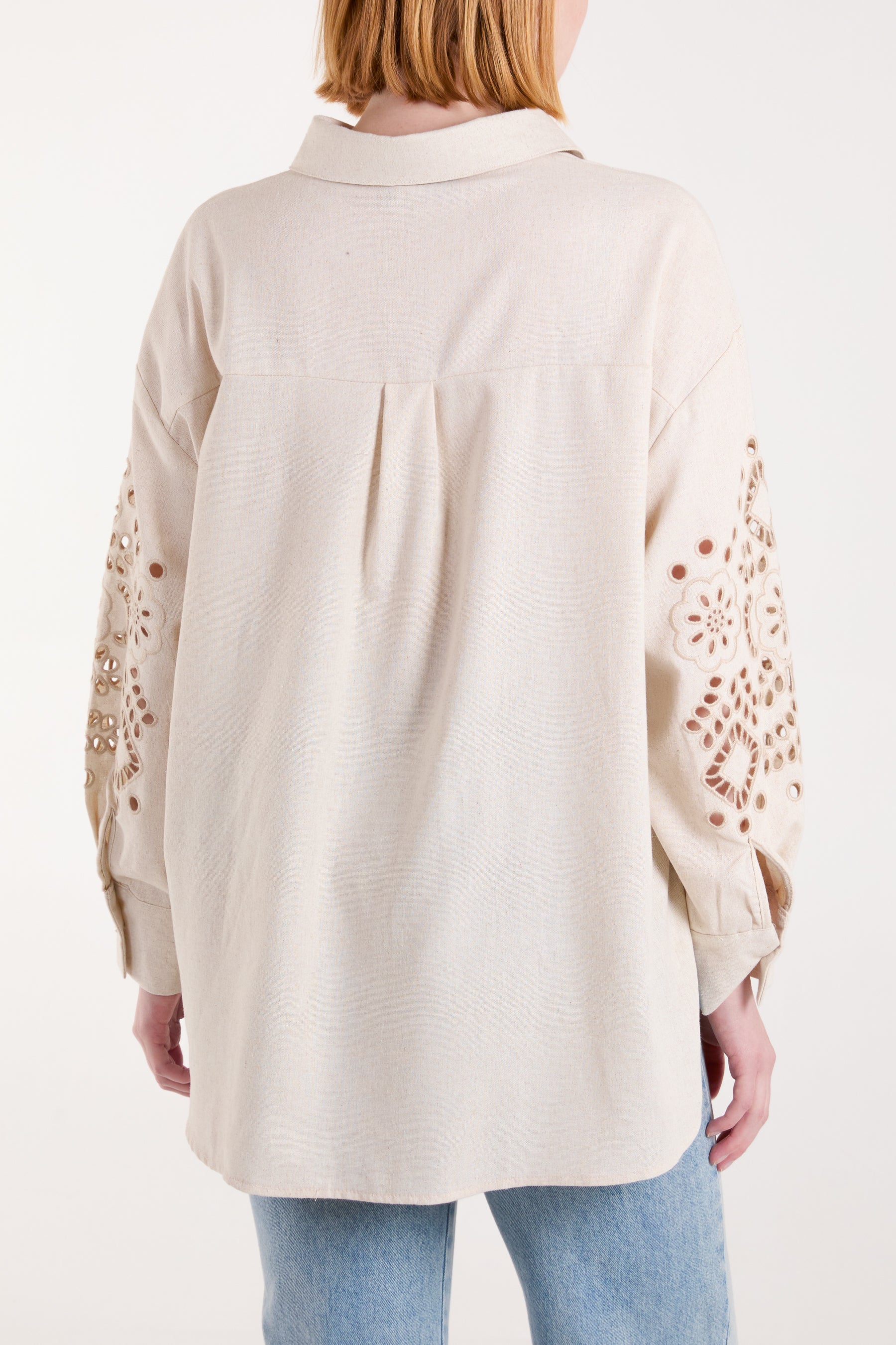 Cutwork Linen Shirt