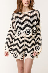 Zigzag Crochet Top