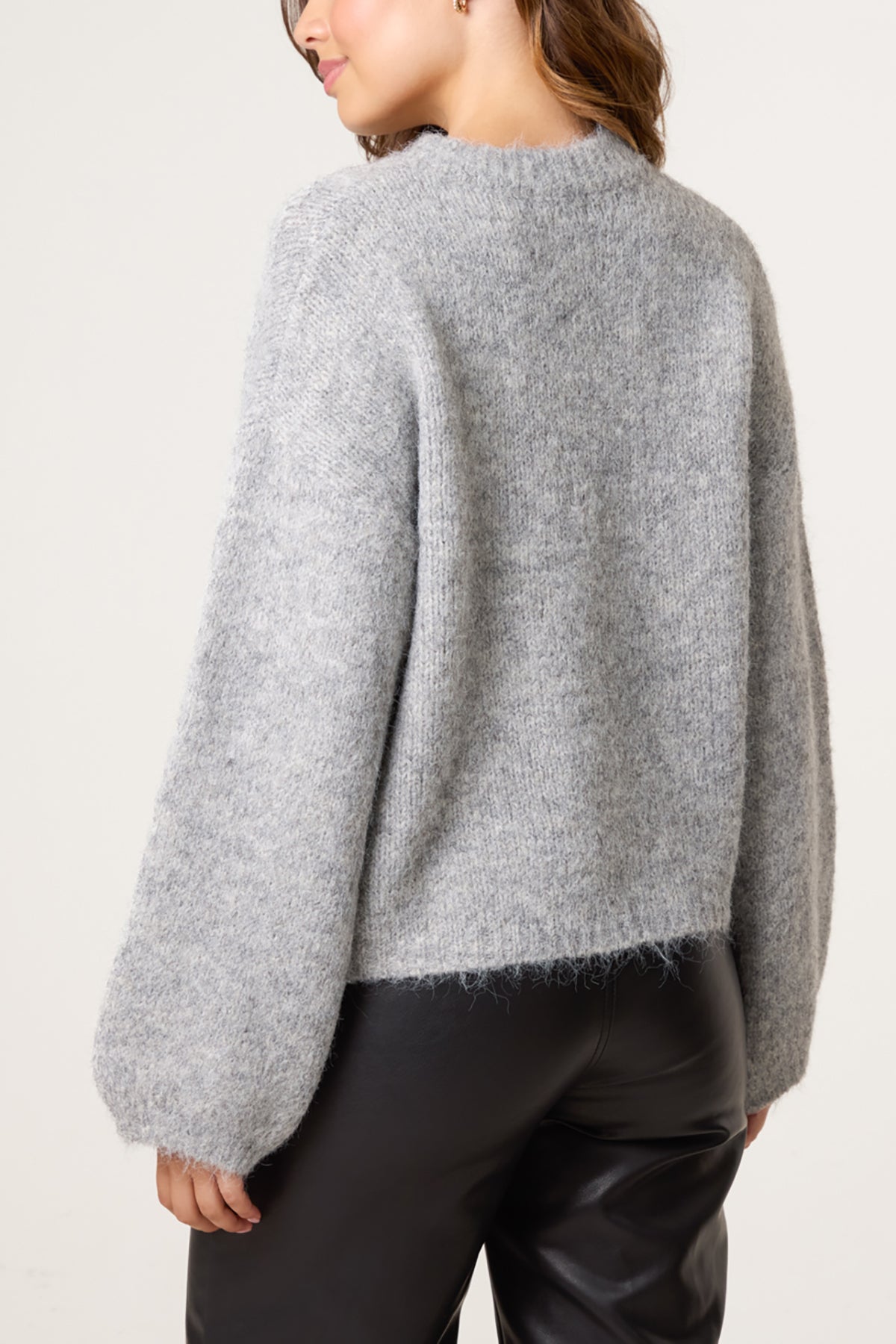 Diamante Flower Knit Jumper