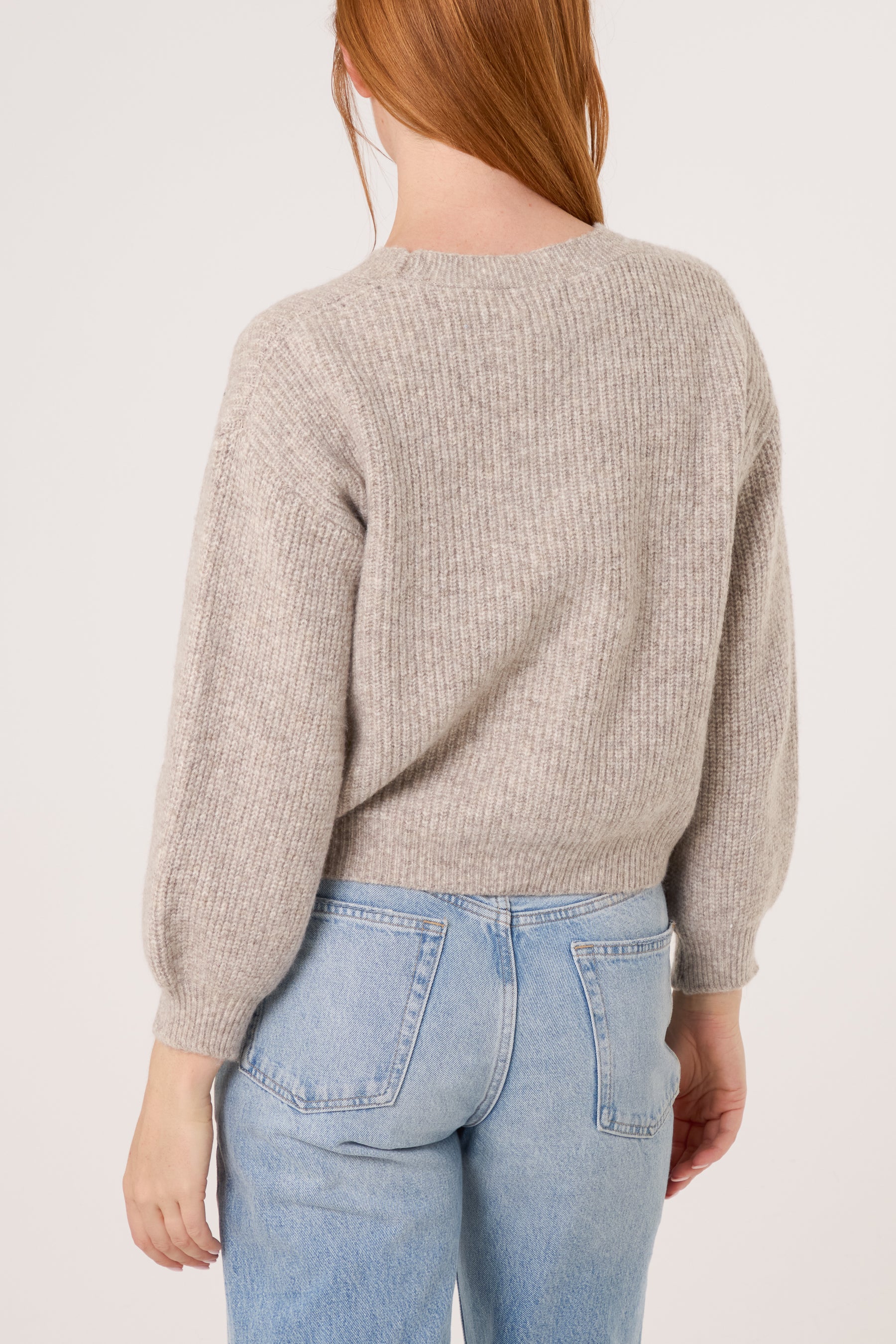 Silver Sparkle Flower Button Cardigan