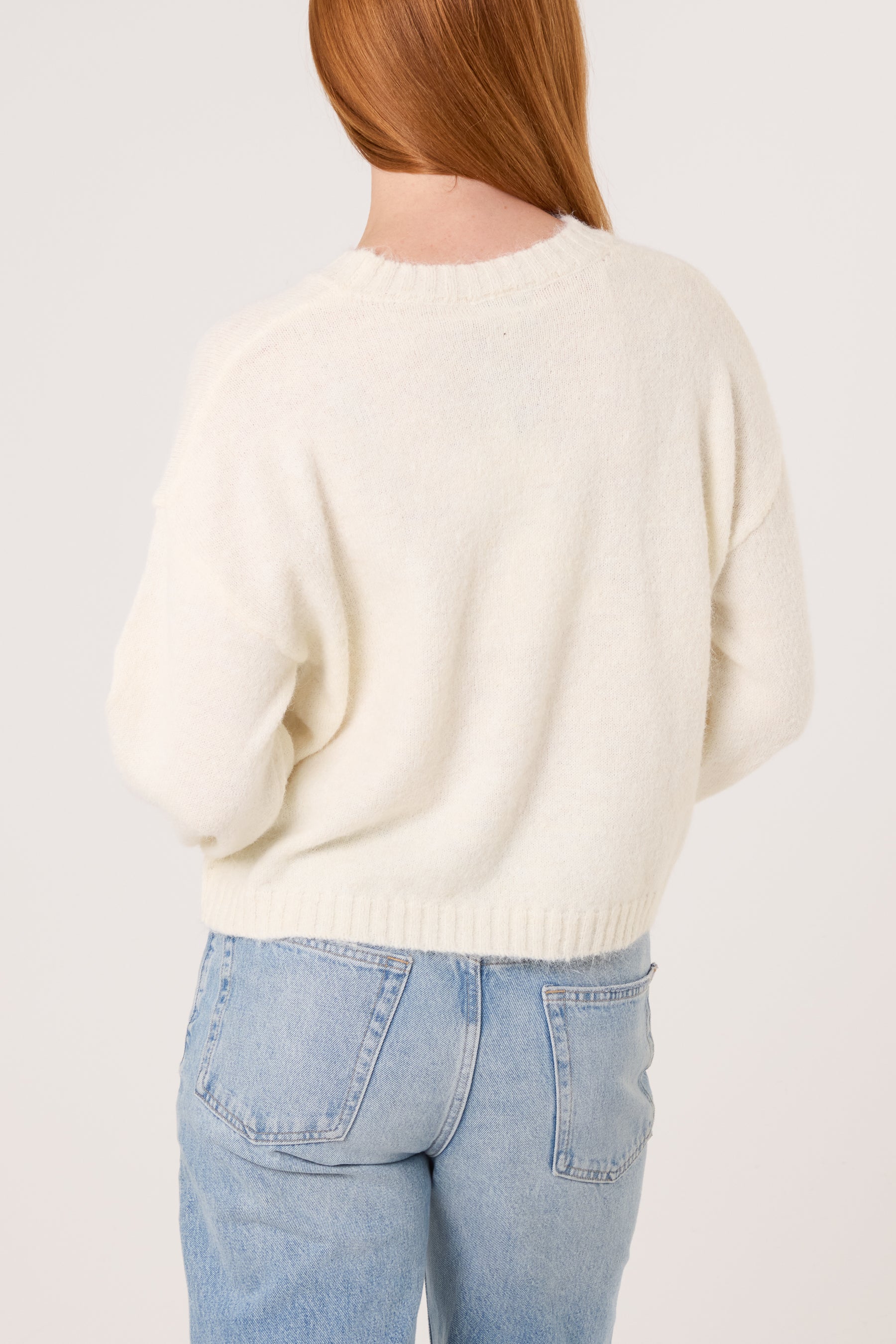 Animal Print Bow Knit Jumper