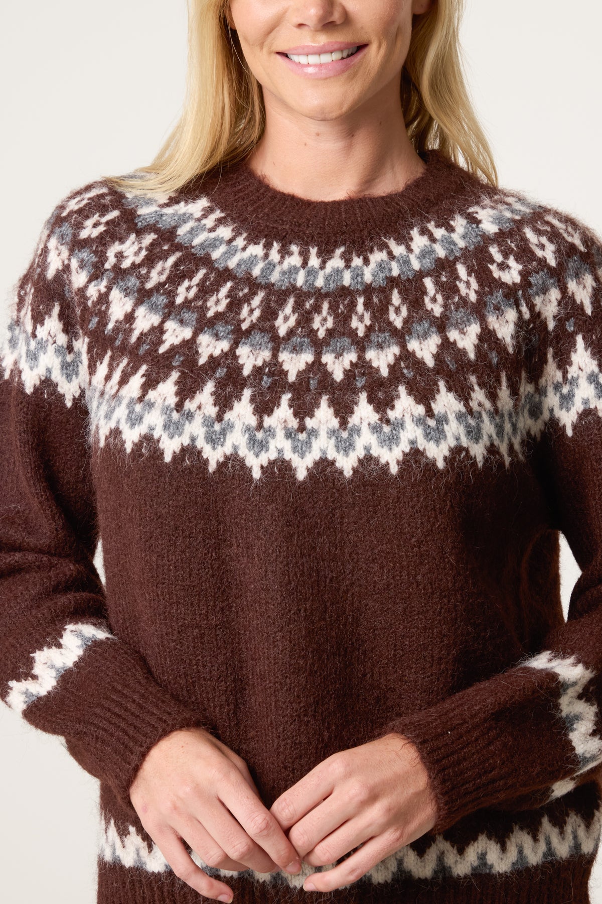 Nordic Knit Wool-Blend Jumper