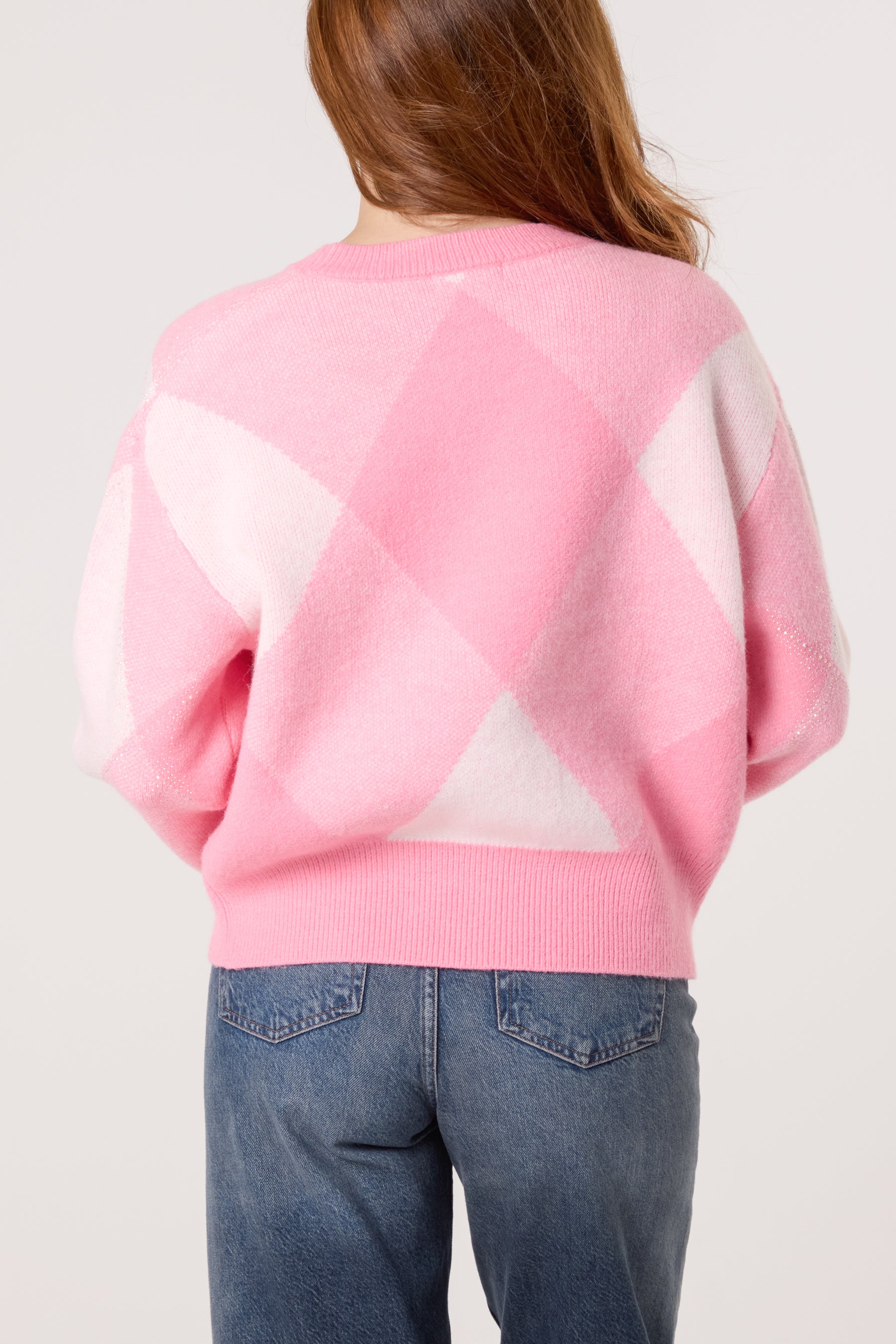 Argyle Crew Neck Knit Jumper