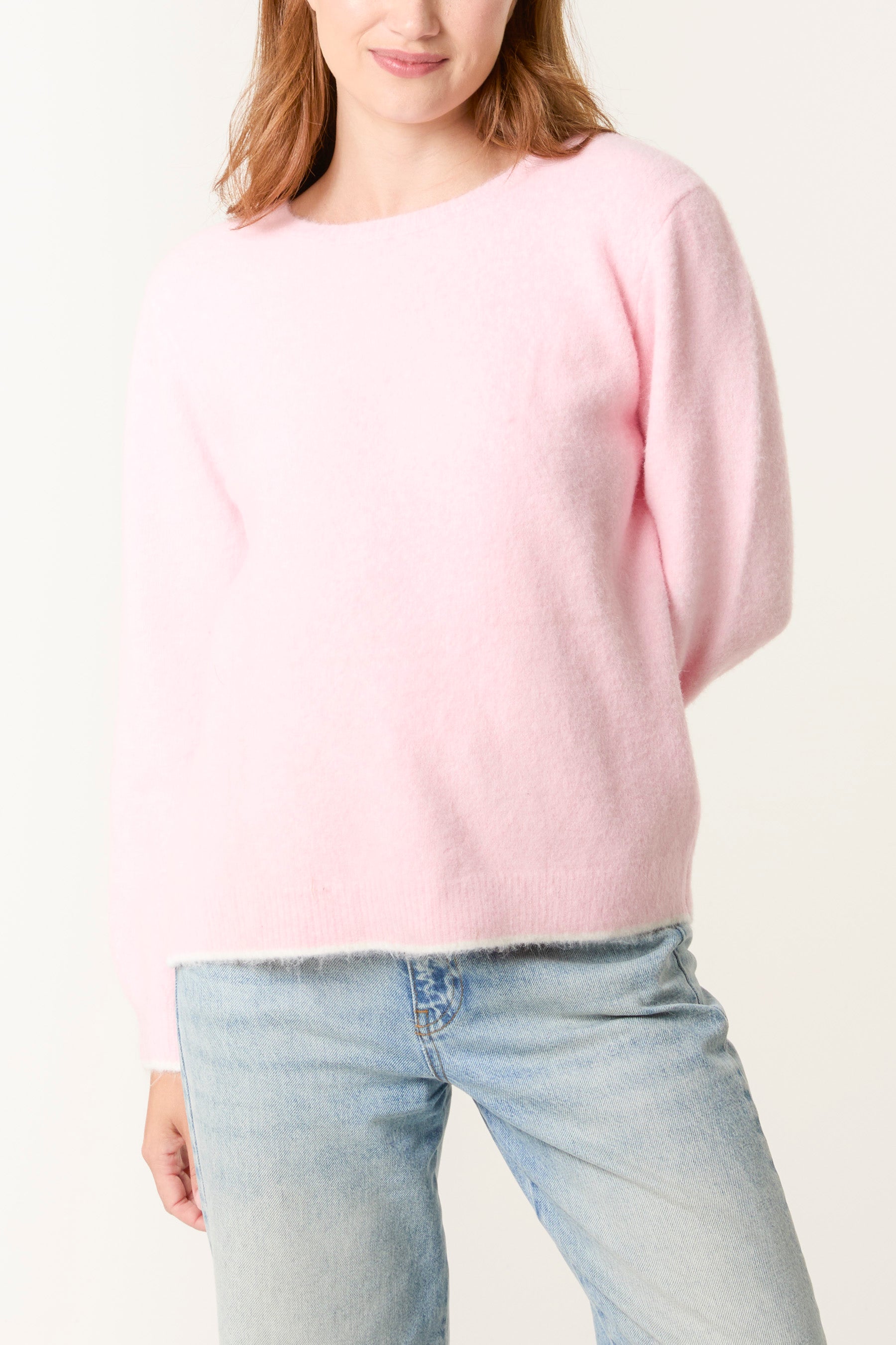 Lace Bow Back Knit Jumper