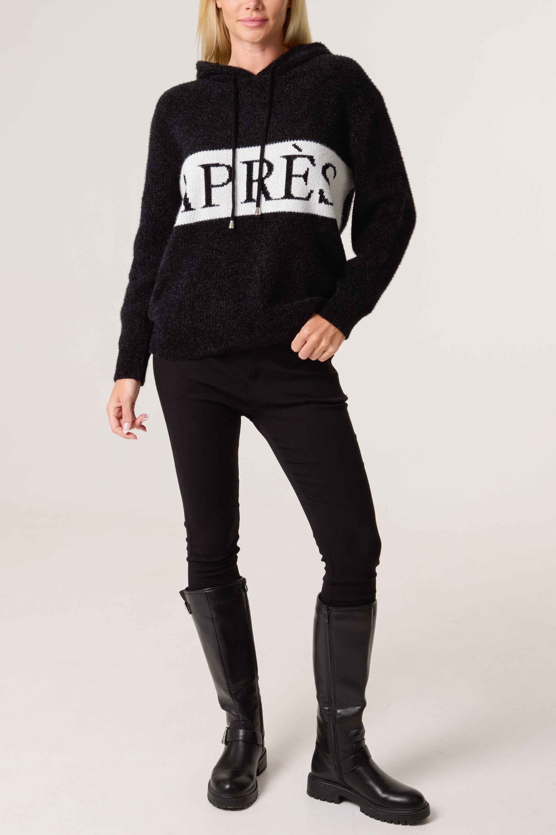 'Apres' Logo Drawstring Hoodie