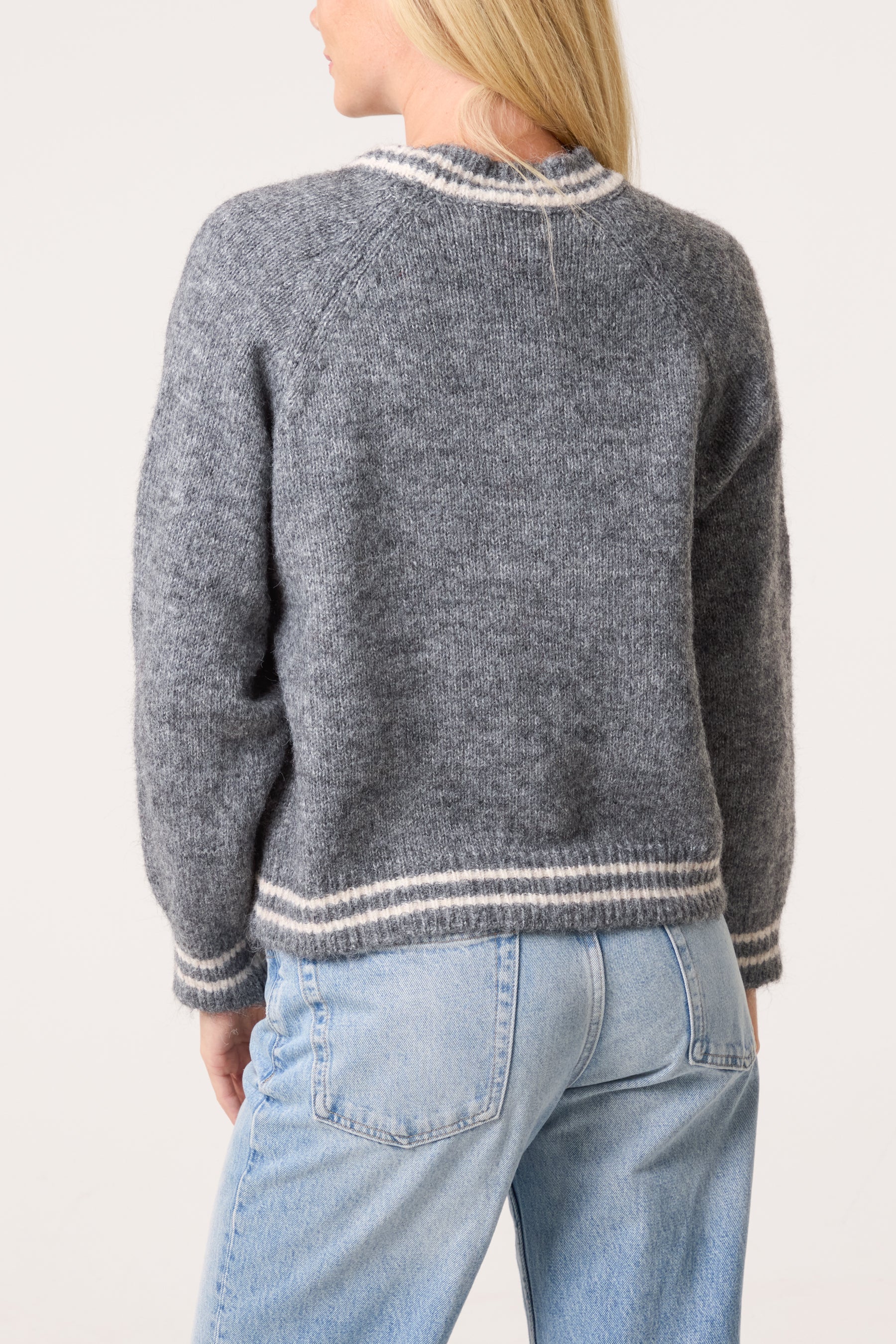 Varsity Bear Knit Cardigan