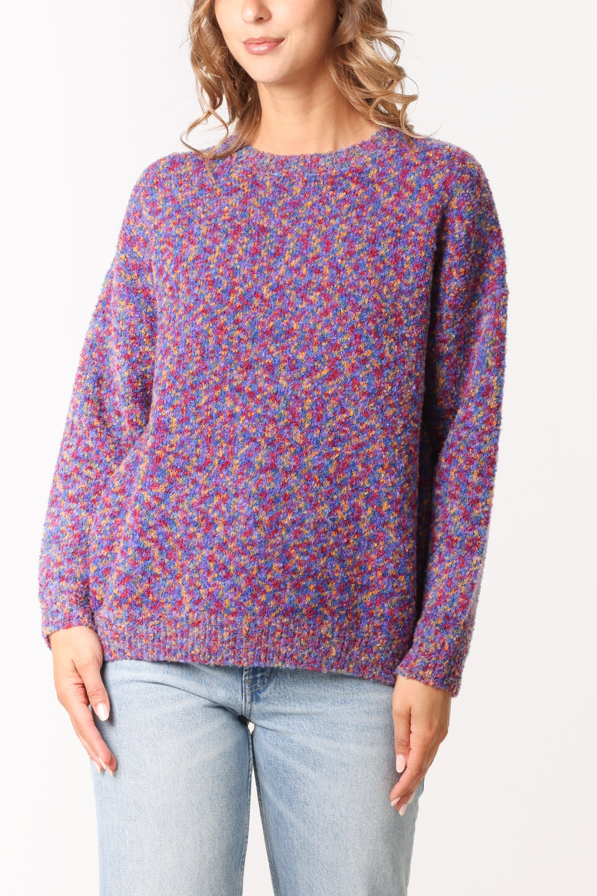 Space Dye Round Neck Jumper