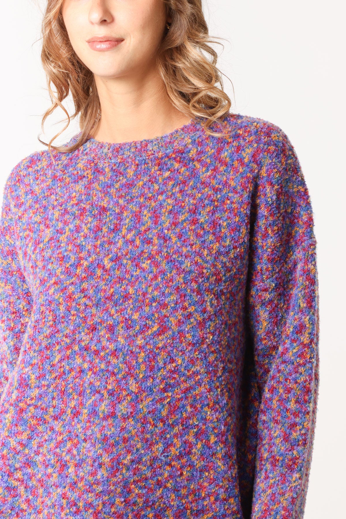 Space Dye Round Neck Jumper