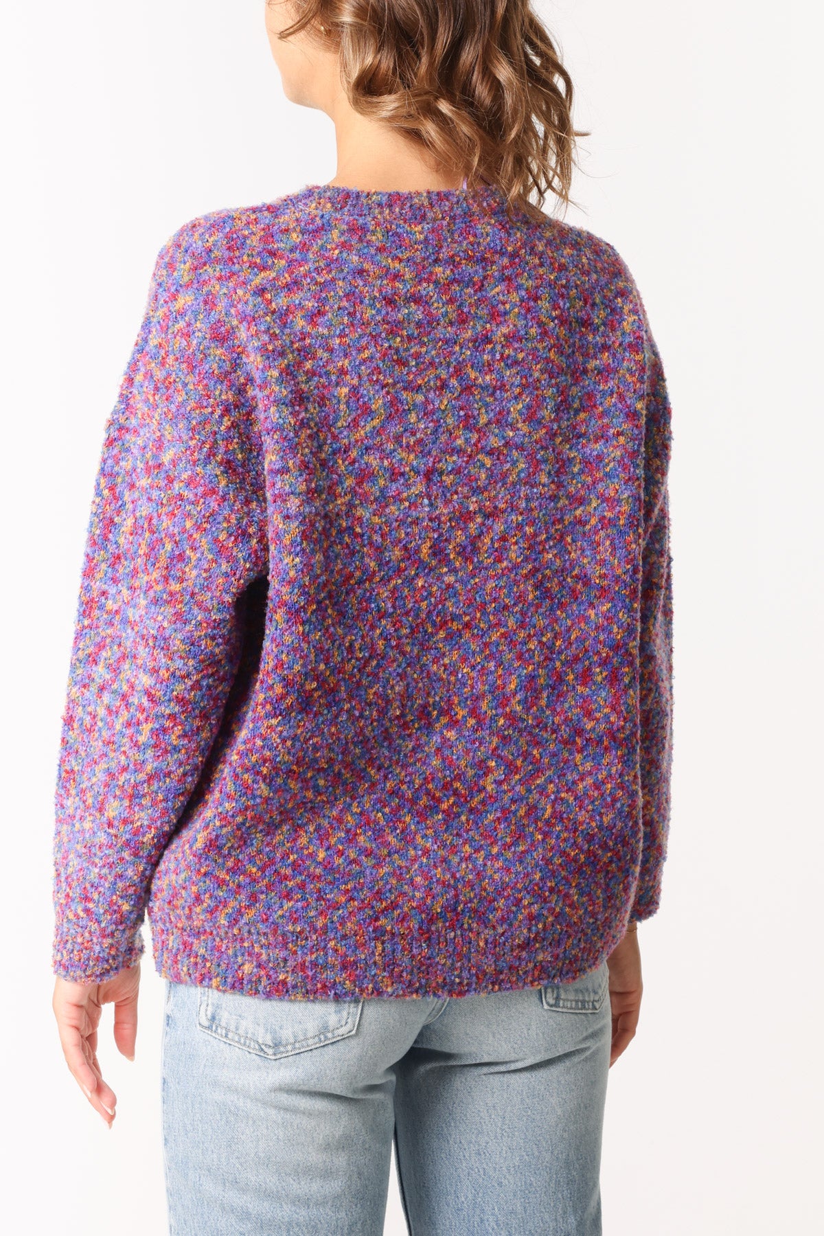 Space Dye Round Neck Jumper