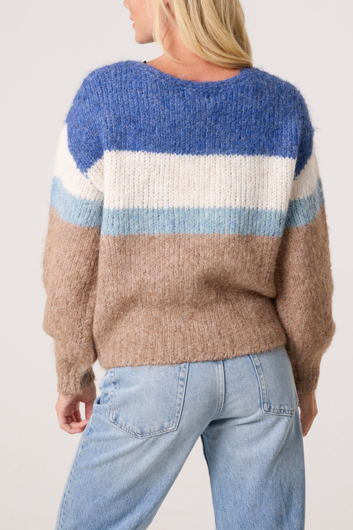 Colour Block Knit Jumper