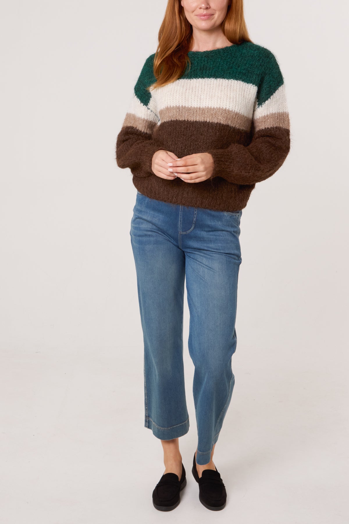 Colour Block Knit Jumper