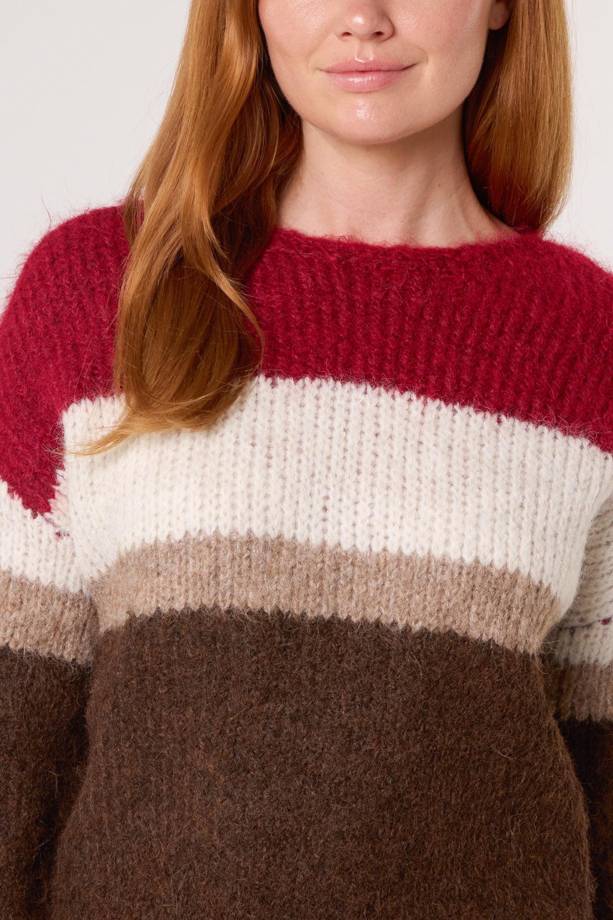 Colour Block Knit Jumper