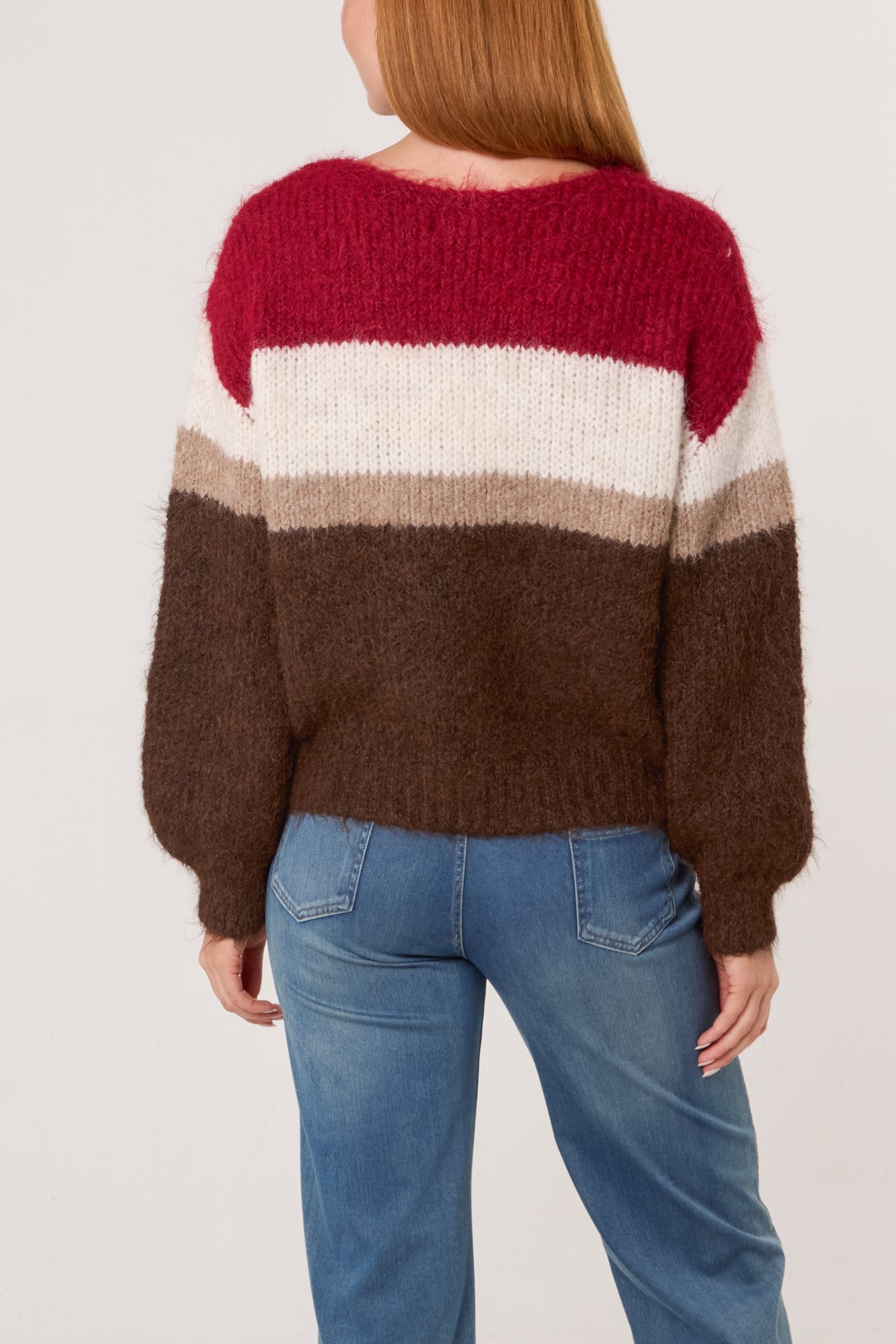 Colour Block Knit Jumper