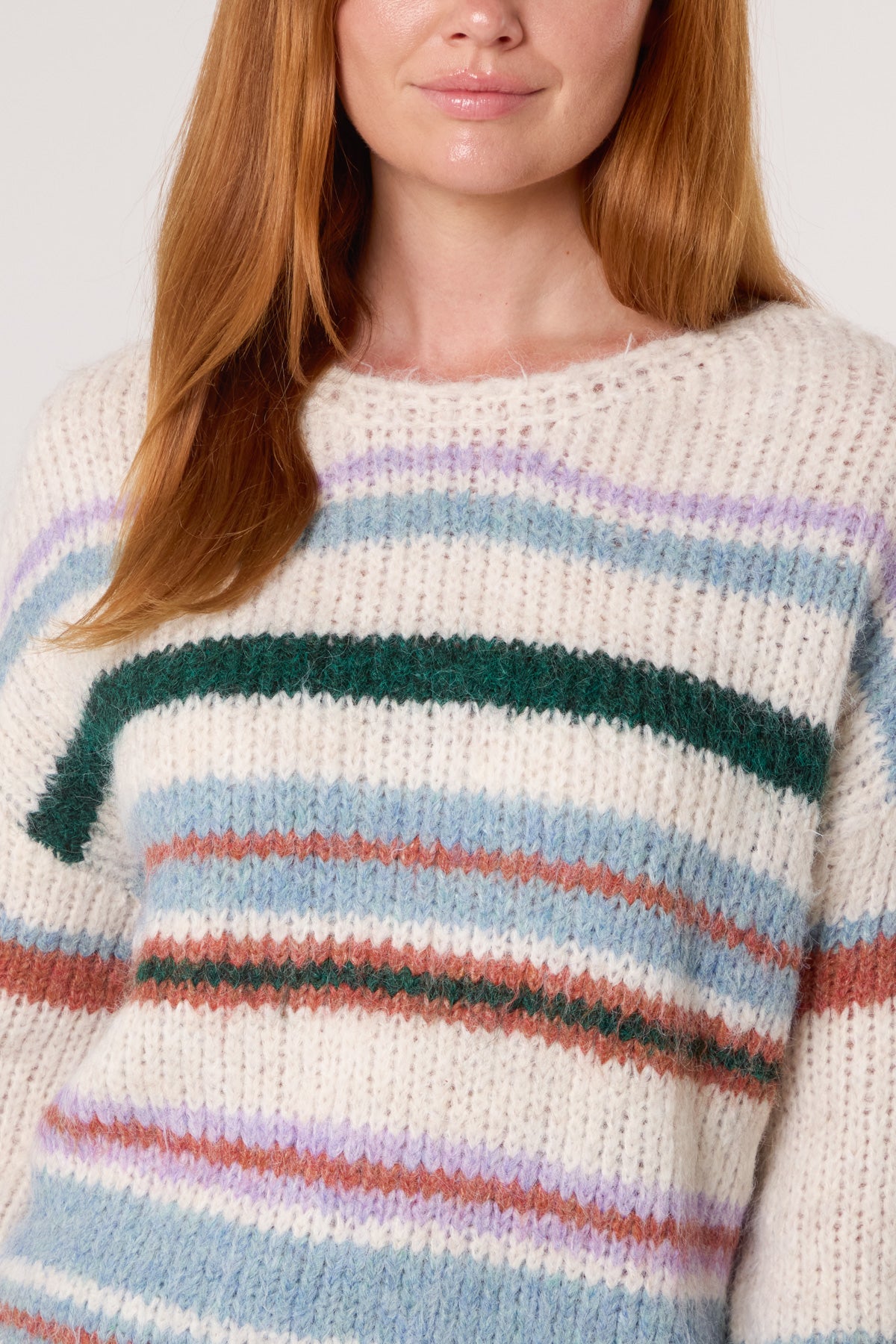 Colourful Striped Knit Jumper
