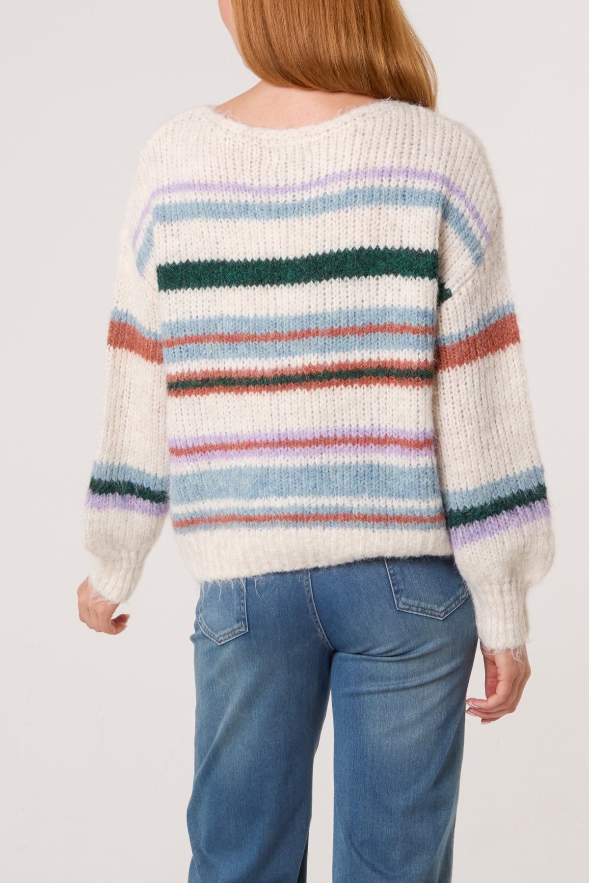Colourful Striped Knit Jumper