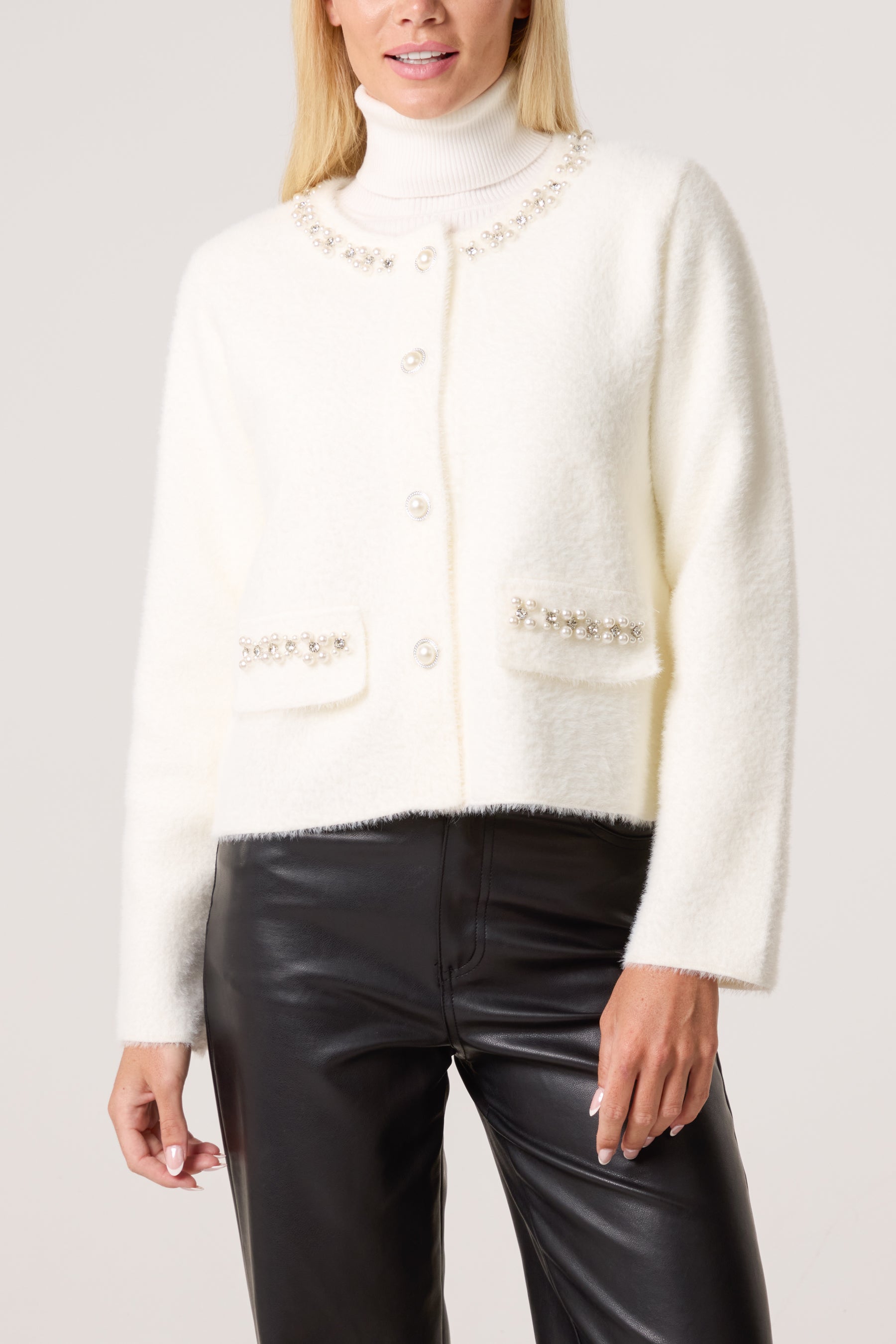 Diamante Embellished Cardigan