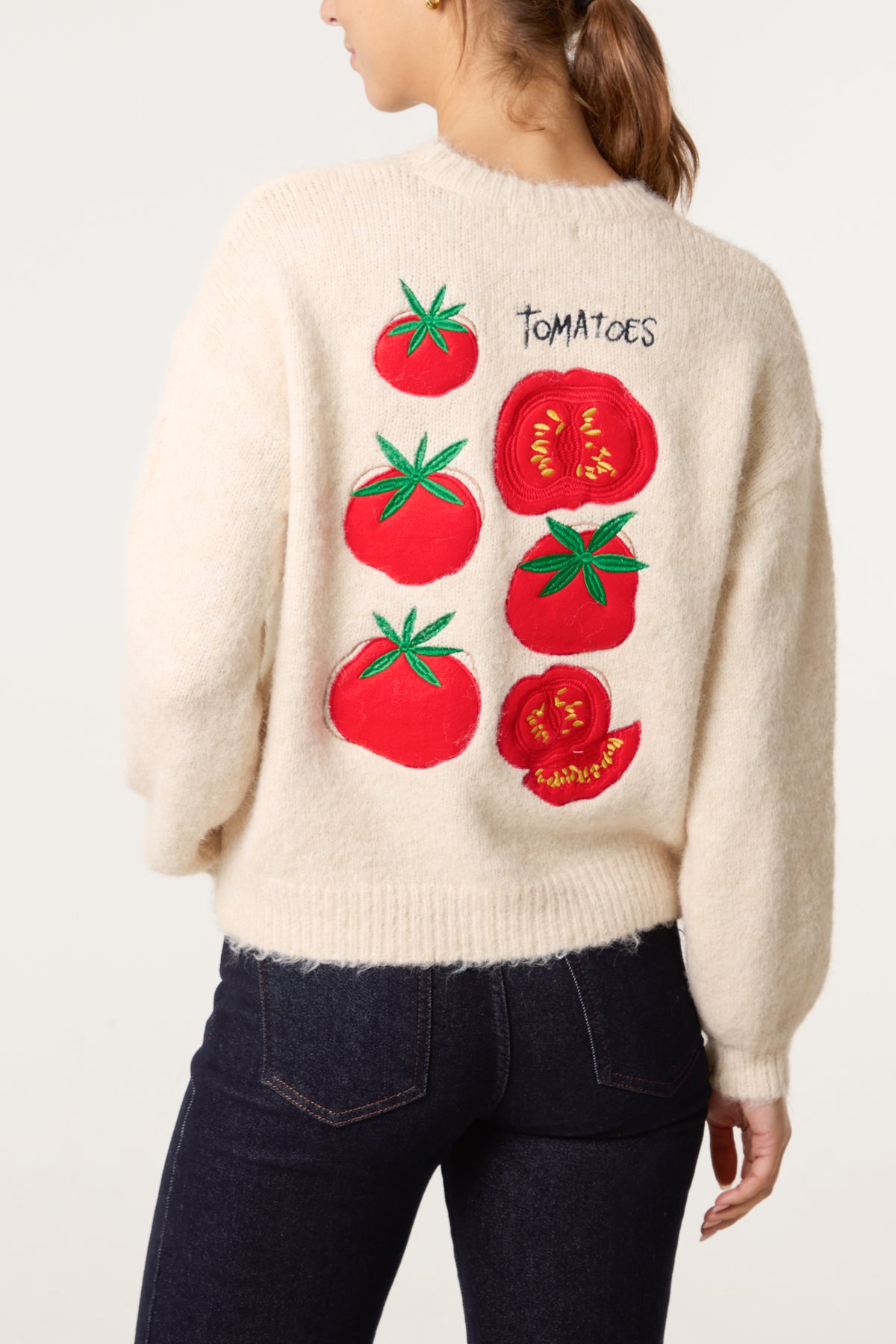 Tomato Design Knit Jumper