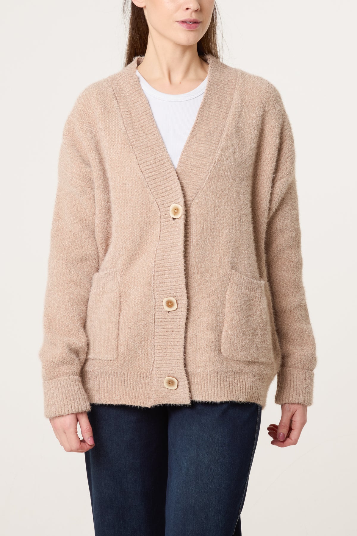 Cosy Knit Pocket Cardigan