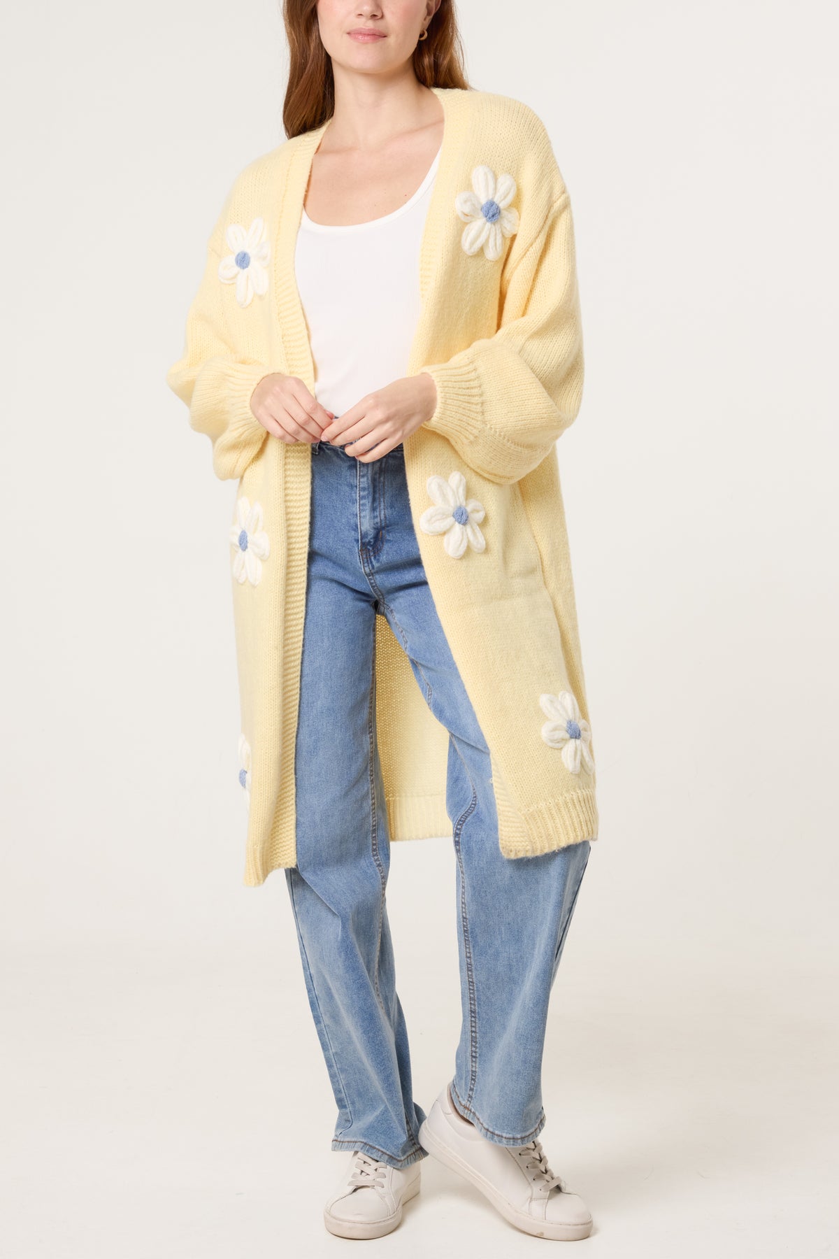 Daisy Knit Longline Cardigan