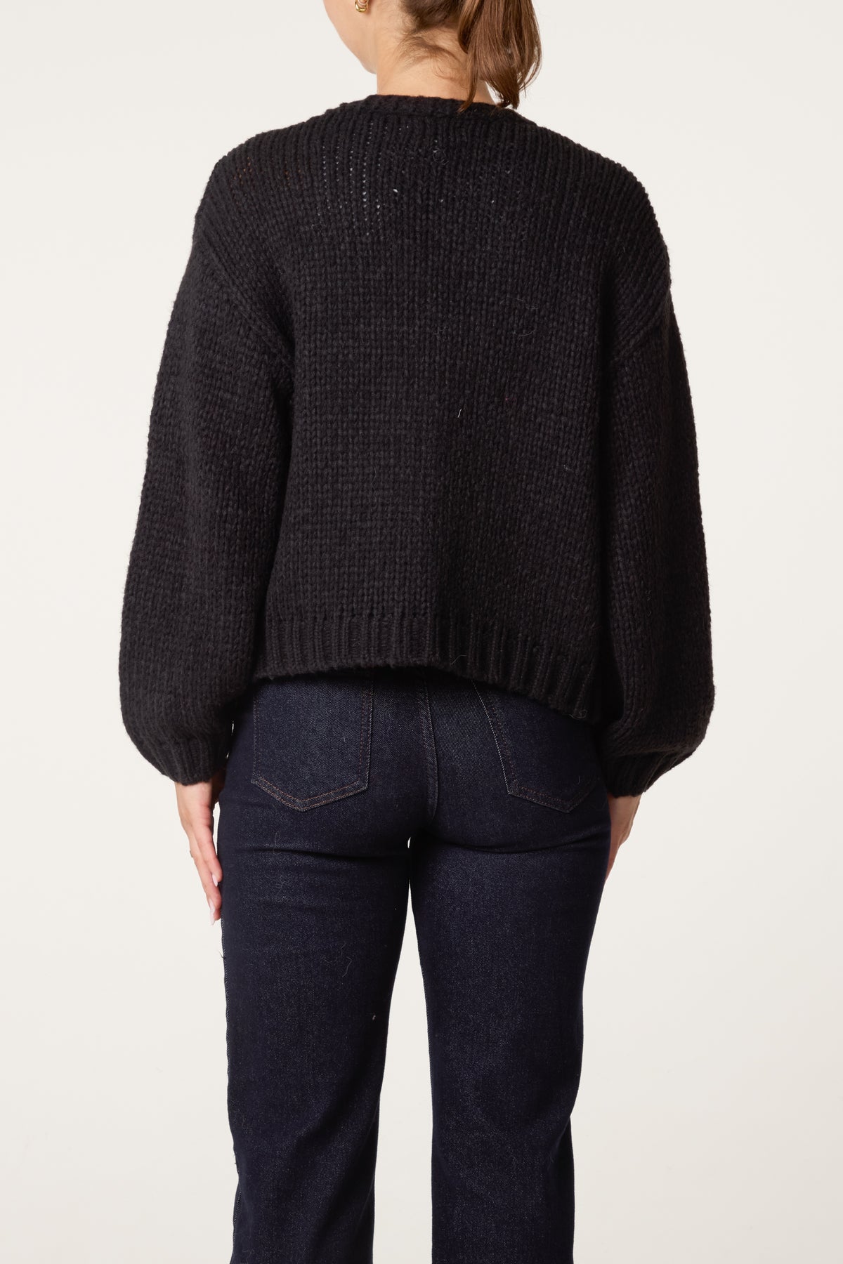 Embroidered Flower Knit Cardigan